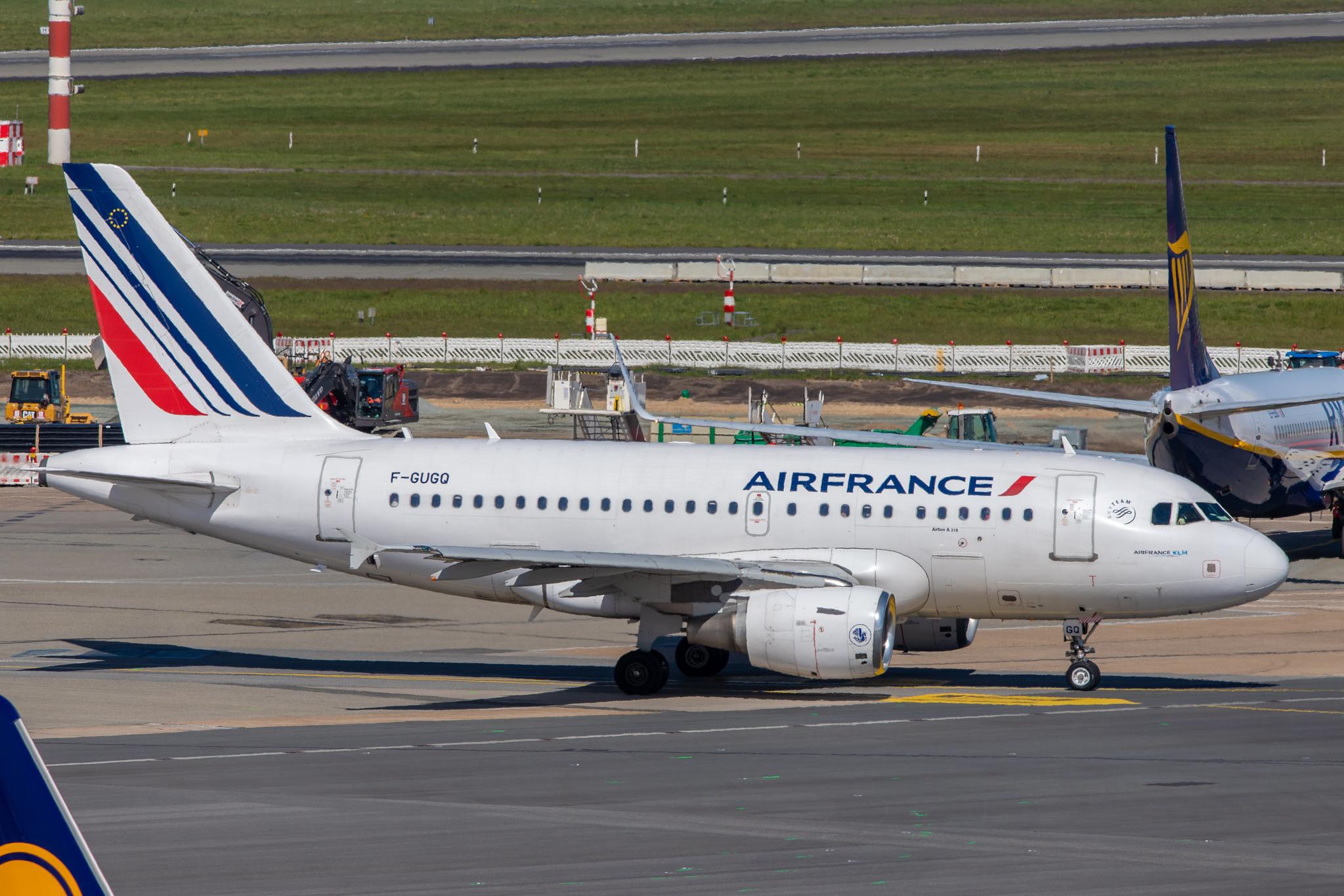 Hamburg Airport: Air France (AF / AFR) |  Airbus A318-111 A318 | F-GUGQ | MSN 2972