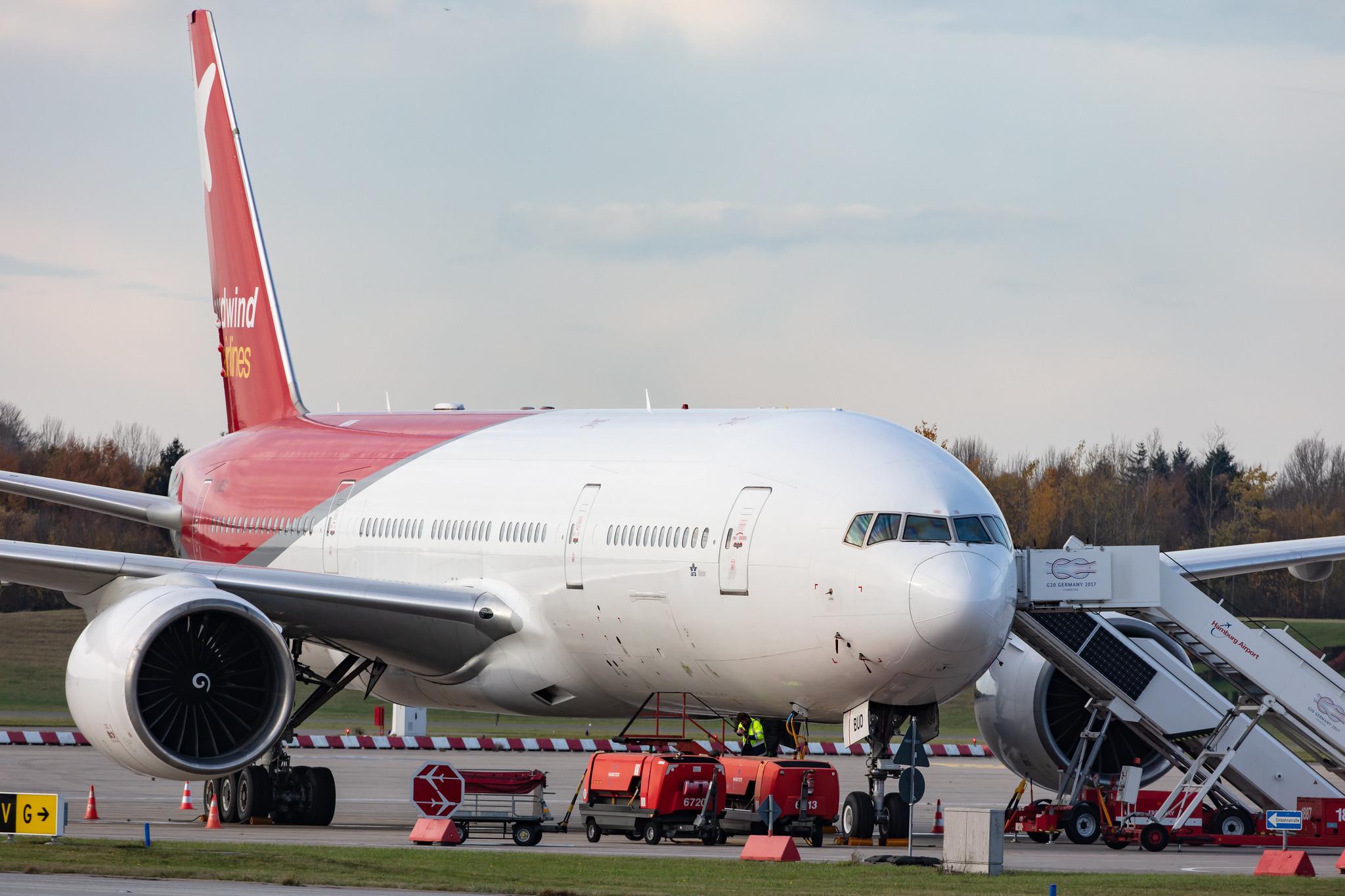 Hamburg Airport: Nordwind Airlines (N4 / NWS) |  Boeing 777-2Q8(ER) B772 | VQ-BUD | MSN 27608