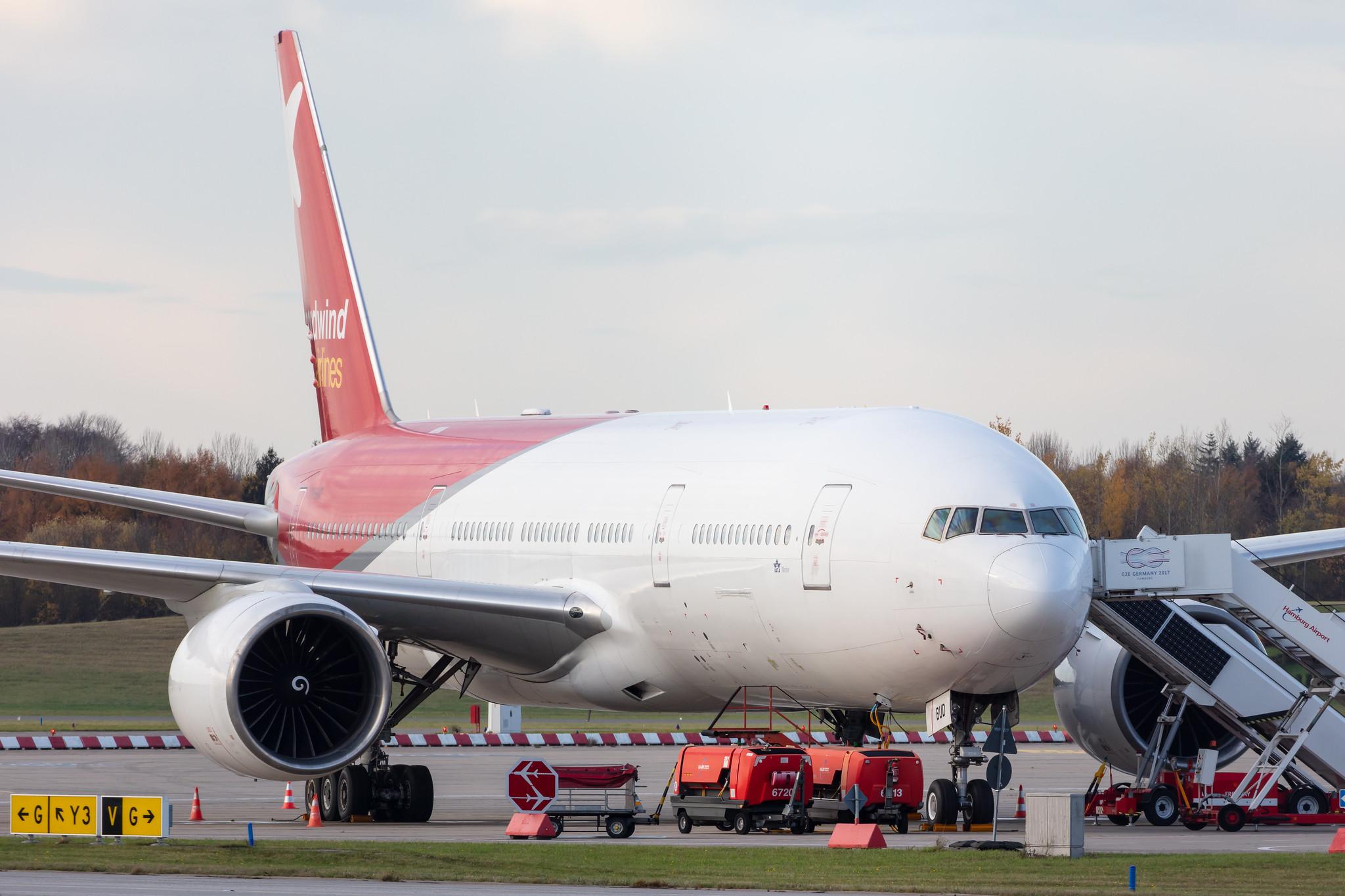 Hamburg Airport: Nordwind Airlines (N4 / NWS) |  Boeing 777-2Q8(ER) B772 | VQ-BUD | MSN 27608