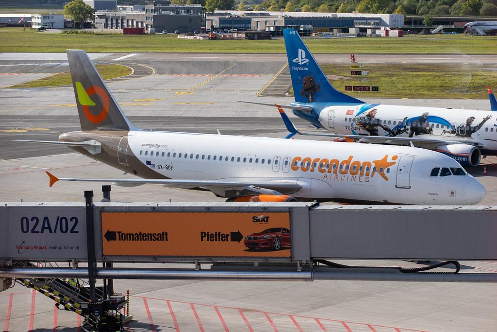Hamburg Airport: Corendon (XC / CAI) | Operator: Orange2fly |  Airbus A320-232 A320 | SX-SOF | MSN 2479