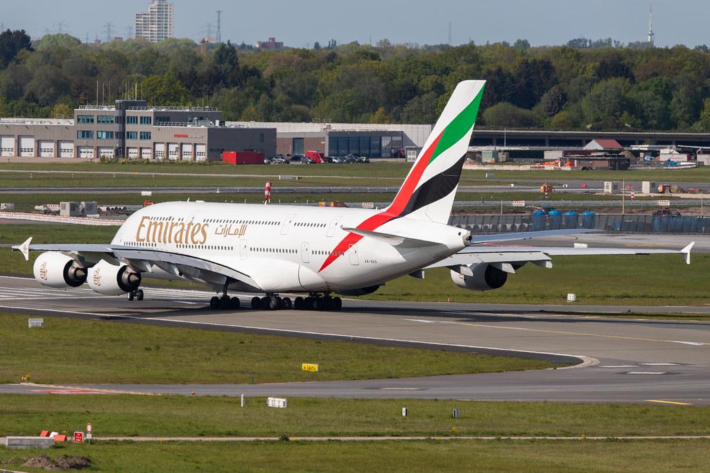 Hamburg Airport: Emirates (EK / UAE) |  Airbus A380-861 A388 | A6-EED | MSN 111