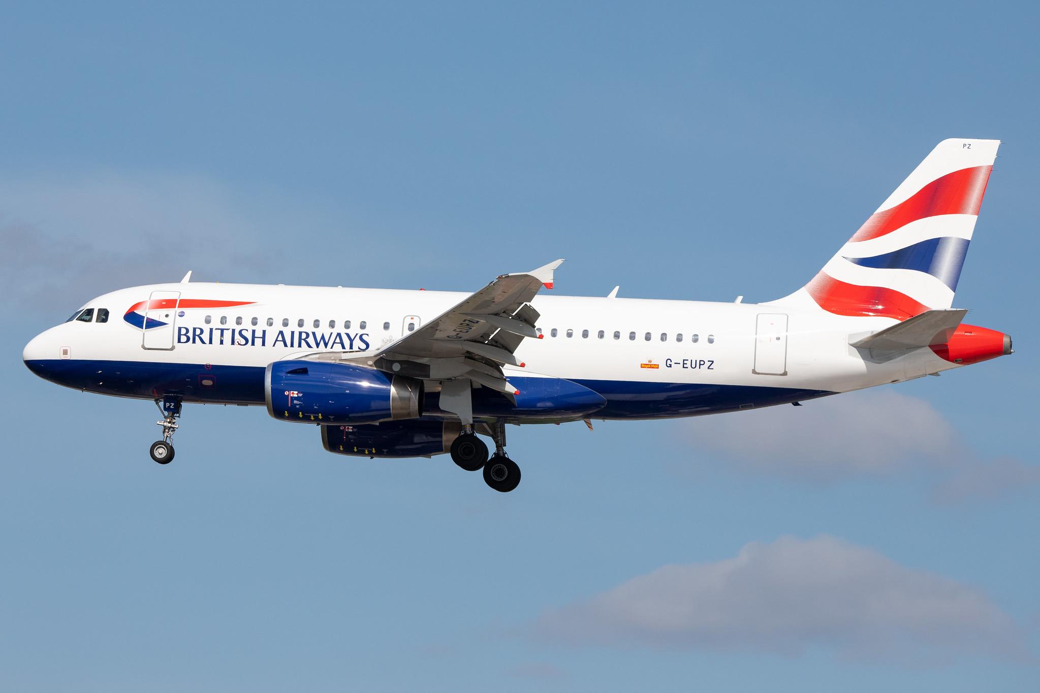 Hamburg Airport: British Airways (BA / BAW) |  Airbus A319-131 A319 | G-EUPZ | MSN 1510
