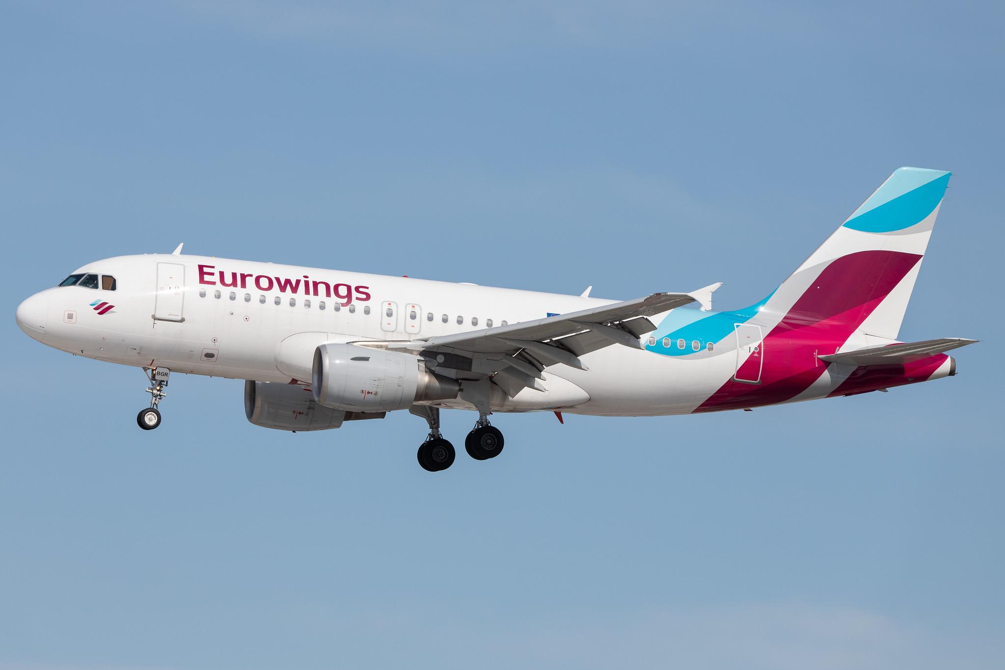 Hamburg Airport: Eurowings (EW / EWG) |  Airbus A319-112 A319 | D-ABGR | MSN 3704