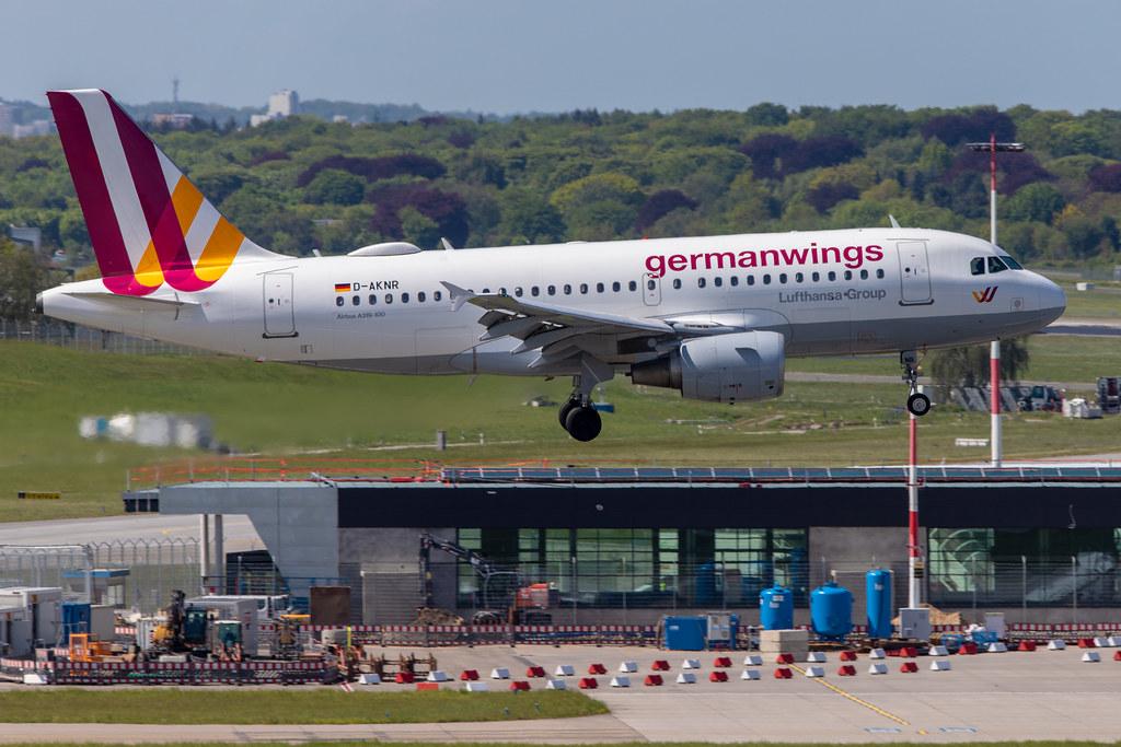 Hamburg Airport: Eurowings (EW / EWG) |  Airbus A319-112 A319 | D-AKNR | MSN 1209 (Germanwings)