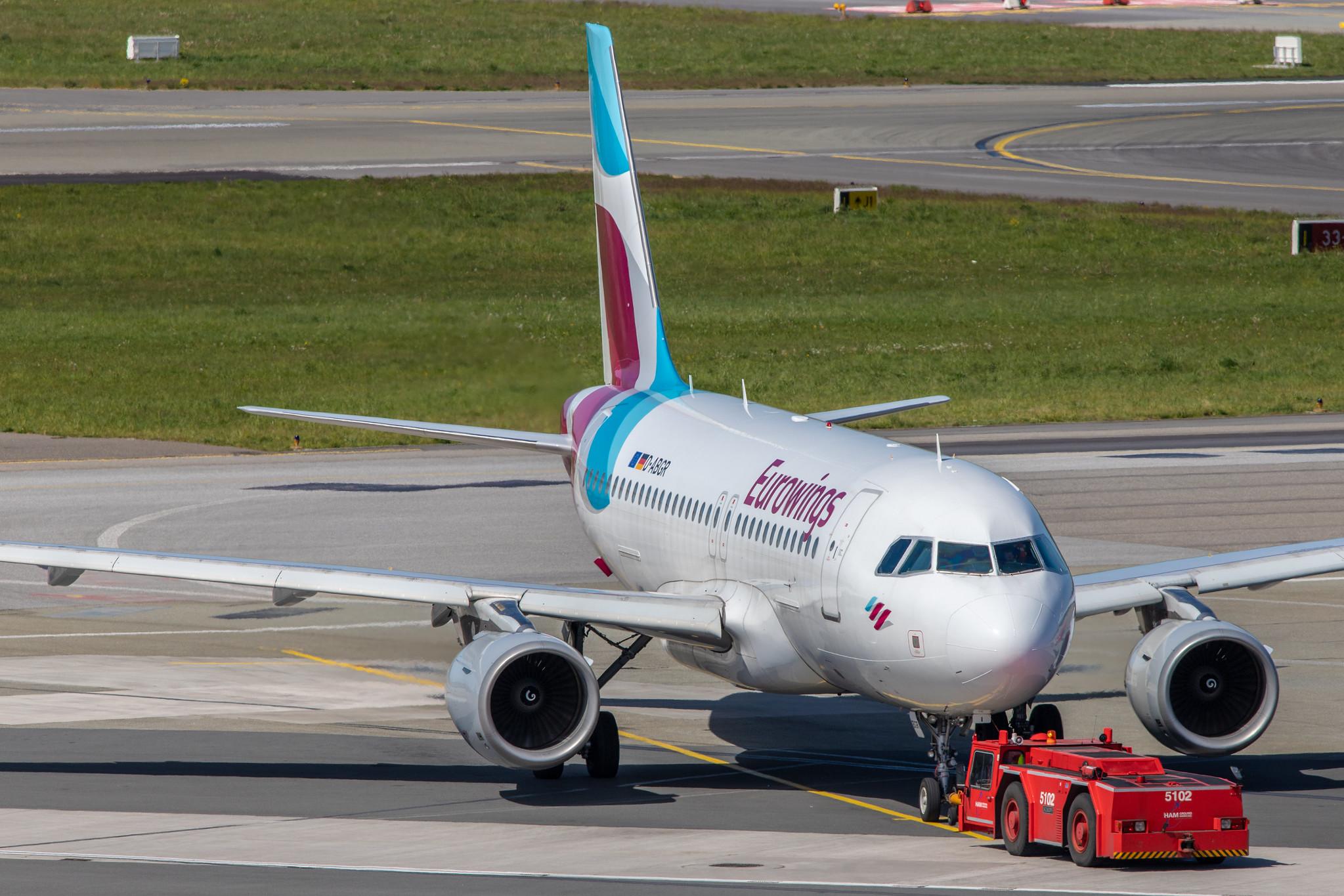 Hamburg Airport: Eurowings (EW / EWG) |  Airbus A319-112 A319 | D-ABGR | MSN 3704