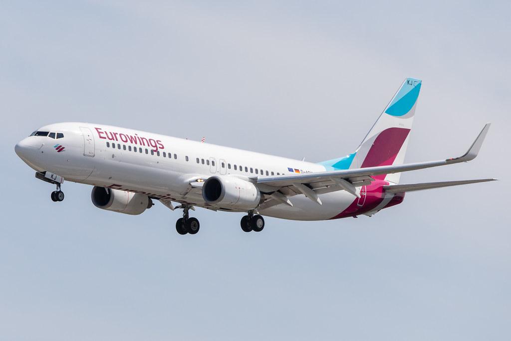 Hamburg Airport: Eurowings (EW / EWG) | Operator: TUI fly |  Boeing 737-86J B738 | D-ABKJ | MSN 37749