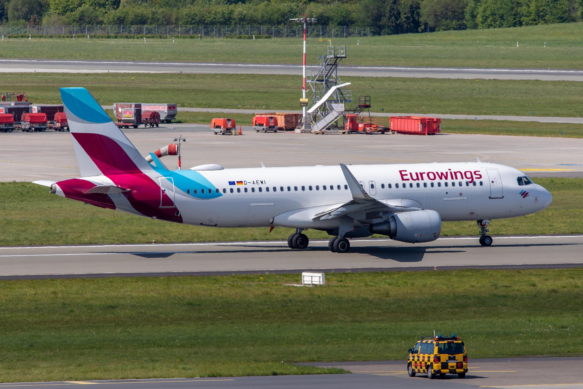 Hamburg Airport: Eurowings (EW / EWG) |  Airbus A320-214 A320 | D-AEWI | MSN 7210