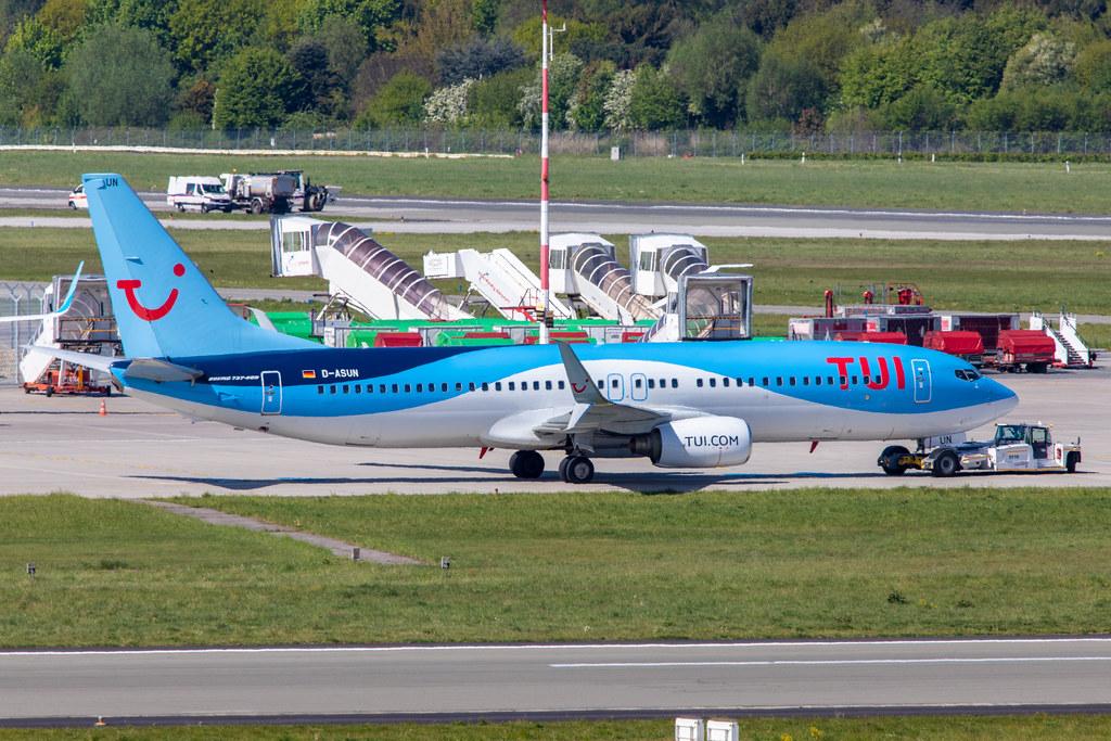 Hamburg Airport: TUI (X3 / TUI) | Operator: TUI fly |  Boeing 737-8BK B738 | D-ASUN | MSN 33023