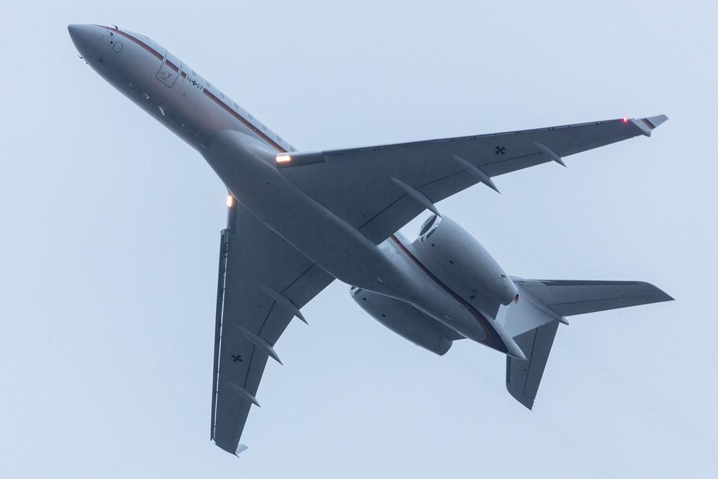 Hamburg Airport: German Air Force (/ GAF) |  Bombardier BD-700-1A10 Global 6000 GLEX | 14+07 | MSN 9865
