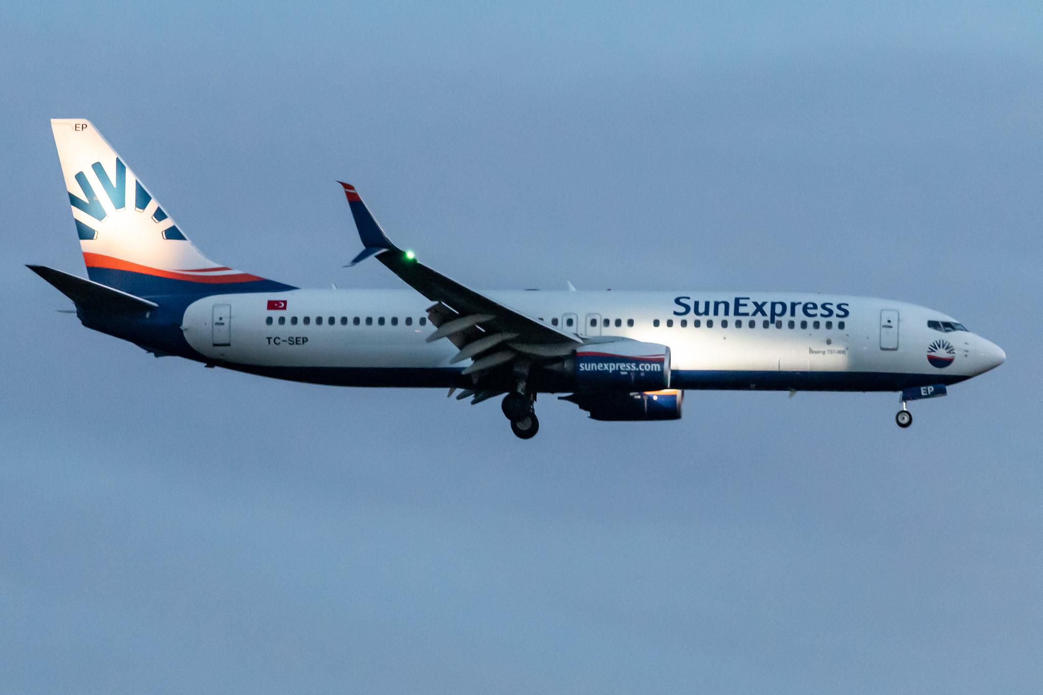 Frankfurt Airport: SunExpress (XQ / SXS) |  Boeing 737-8HC B738 | TC-SEP | MSN 61180