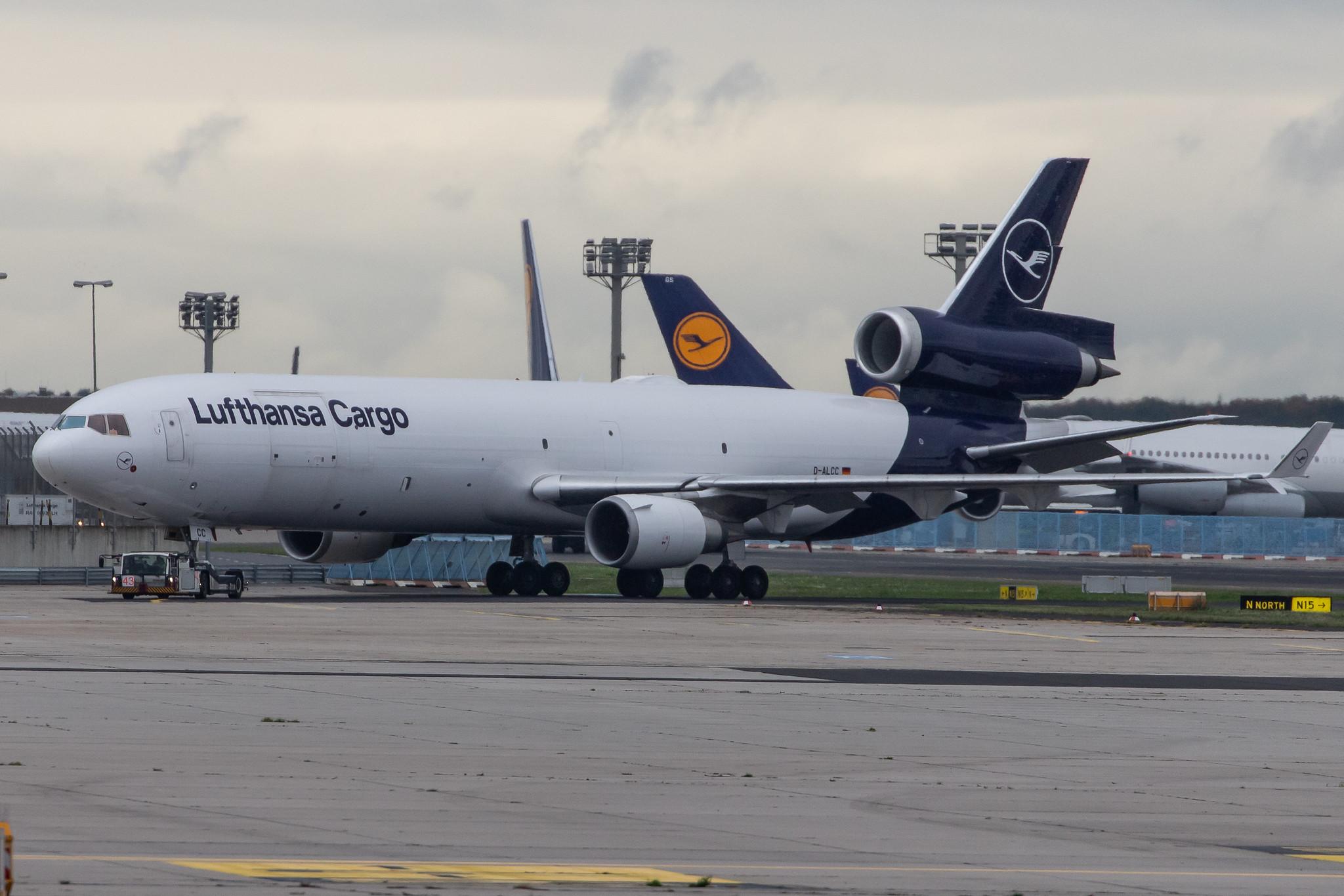Frankfurt Airport: Lufthansa Cargo (/ GEC) |  McDonnell Douglas MD-11F MD11 | D-ALCC | MSN 48783