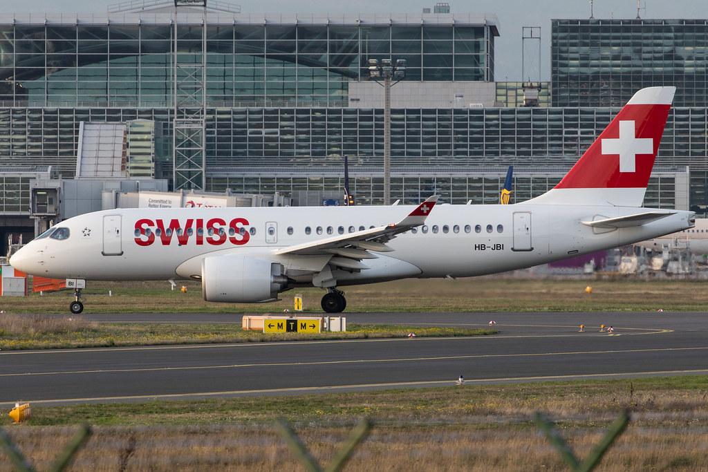 Frankfurt Airport: Swiss (LX / SWR) |  Airbus A220-100 BCS1 | HB-JBI | MSN 50018