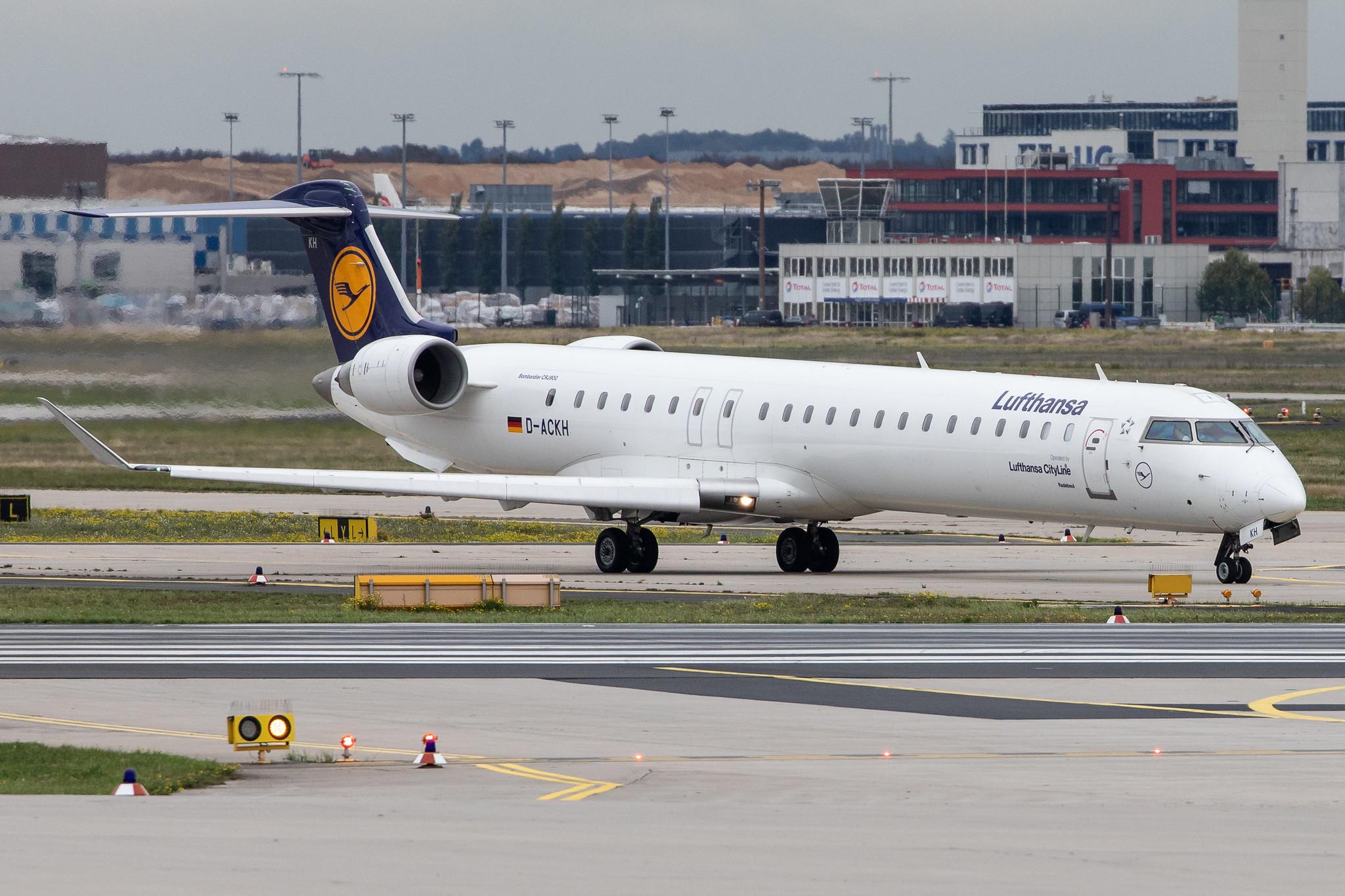 Frankfurt Airport: Lufthansa (LH / DLH) | Operator: Lufthansa CityLine |  Mitsubishi CRJ-900LR CRJ9 | D-ACKH | MSN 15085