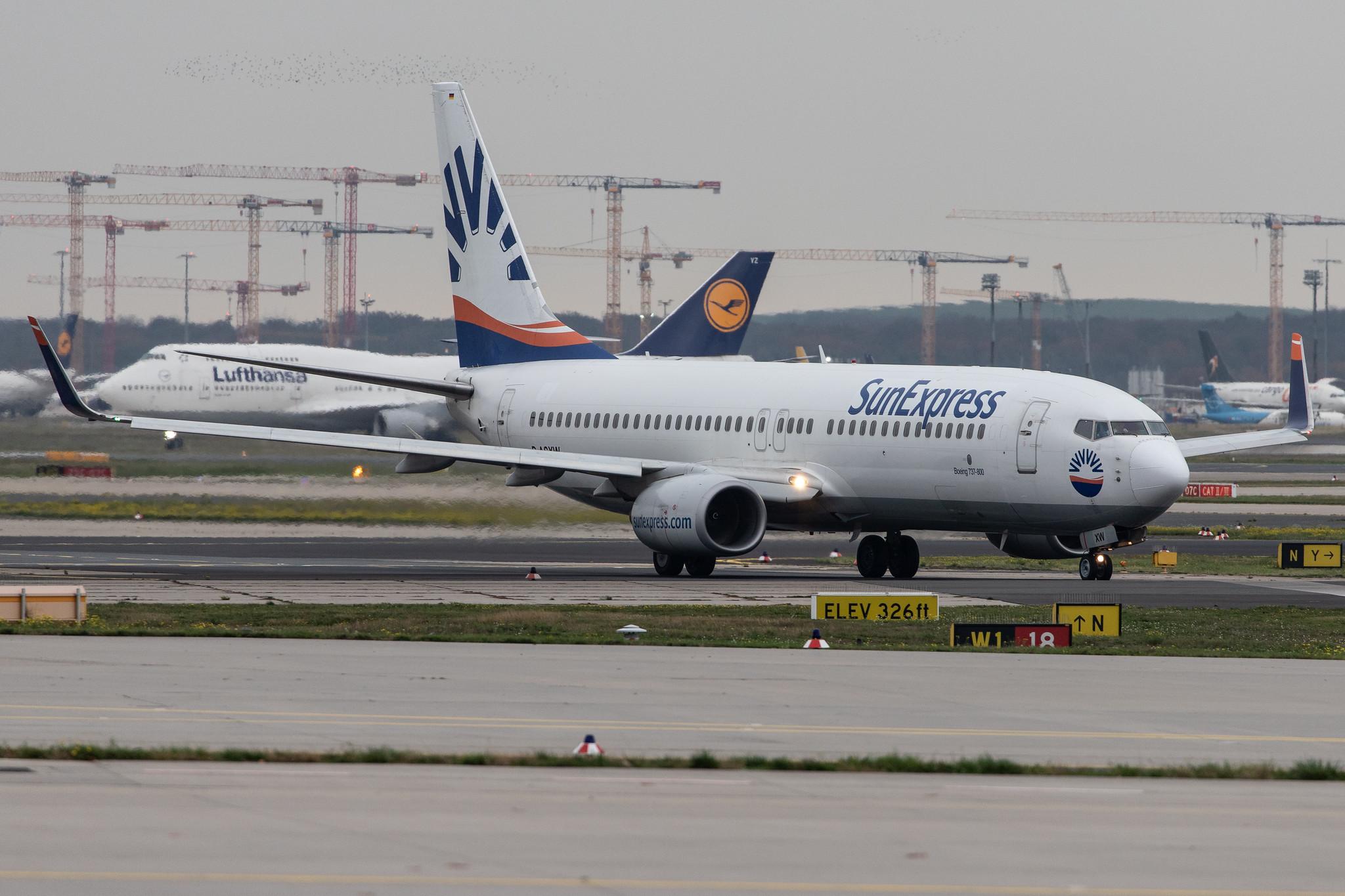 Frankfurt Airport: SunExpress (XQ / SXS) | Operator: SunExpress Deutschland | Boeing 737-8HC B738 | D-ASXW | MSN 36530