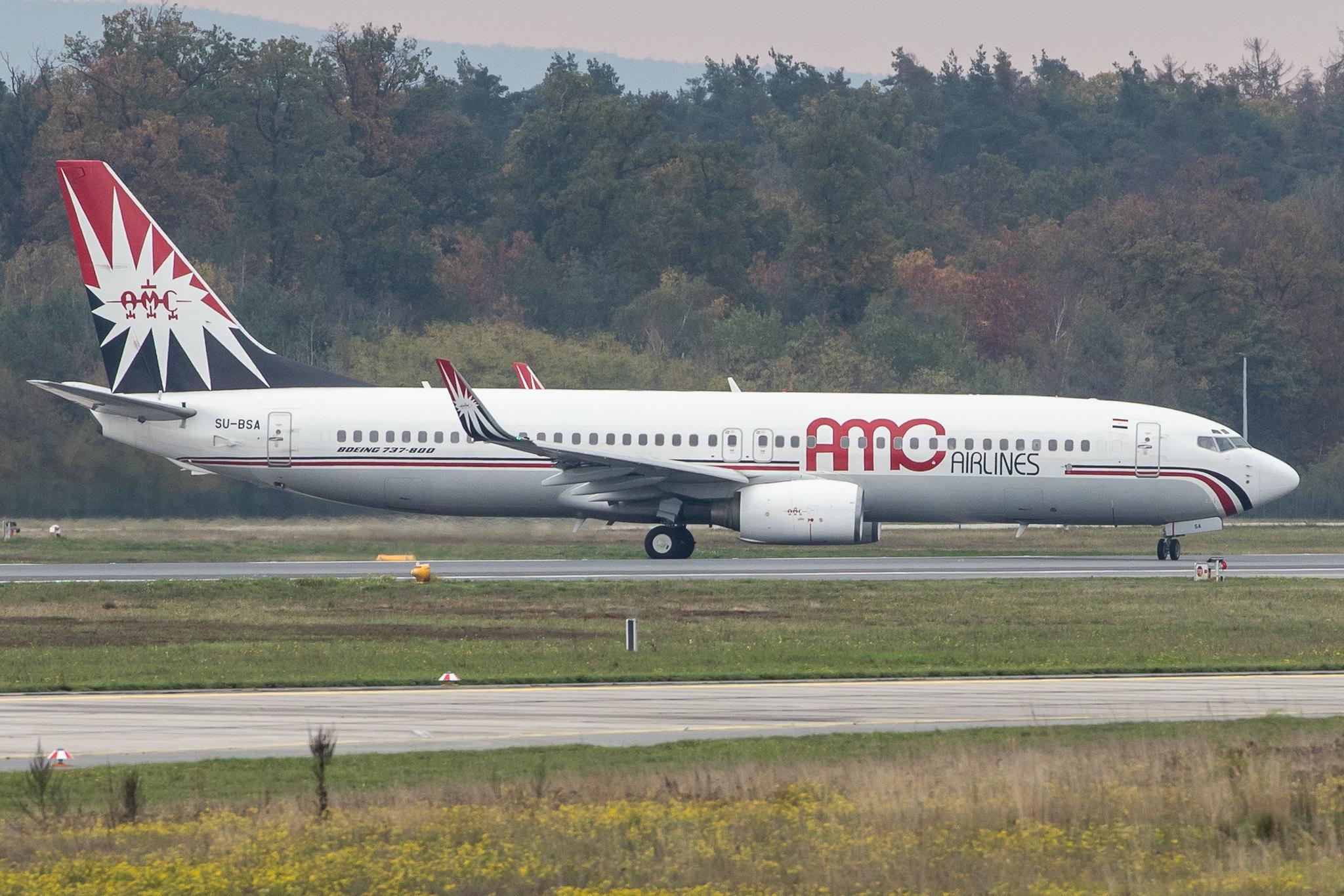Frankfurt Airport: AMC Airlines (/ AMV) |  Boeing 737-86Q B738 | SU-BSA | MSN 30294
