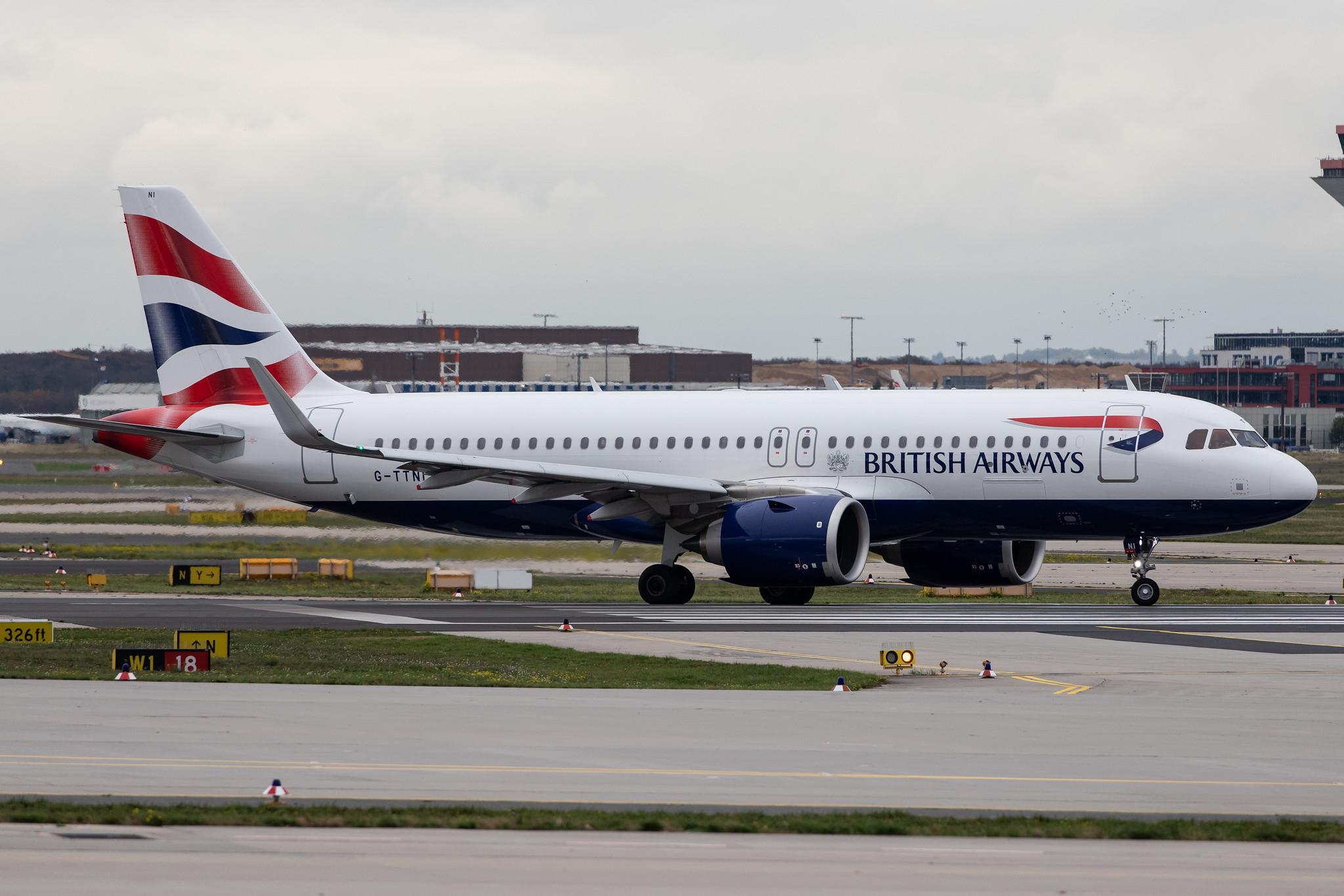 Frankfurt Airport: British Airways (BA / BAW) |  Airbus A320-251N A20N | G-TTNI | MSN 8767