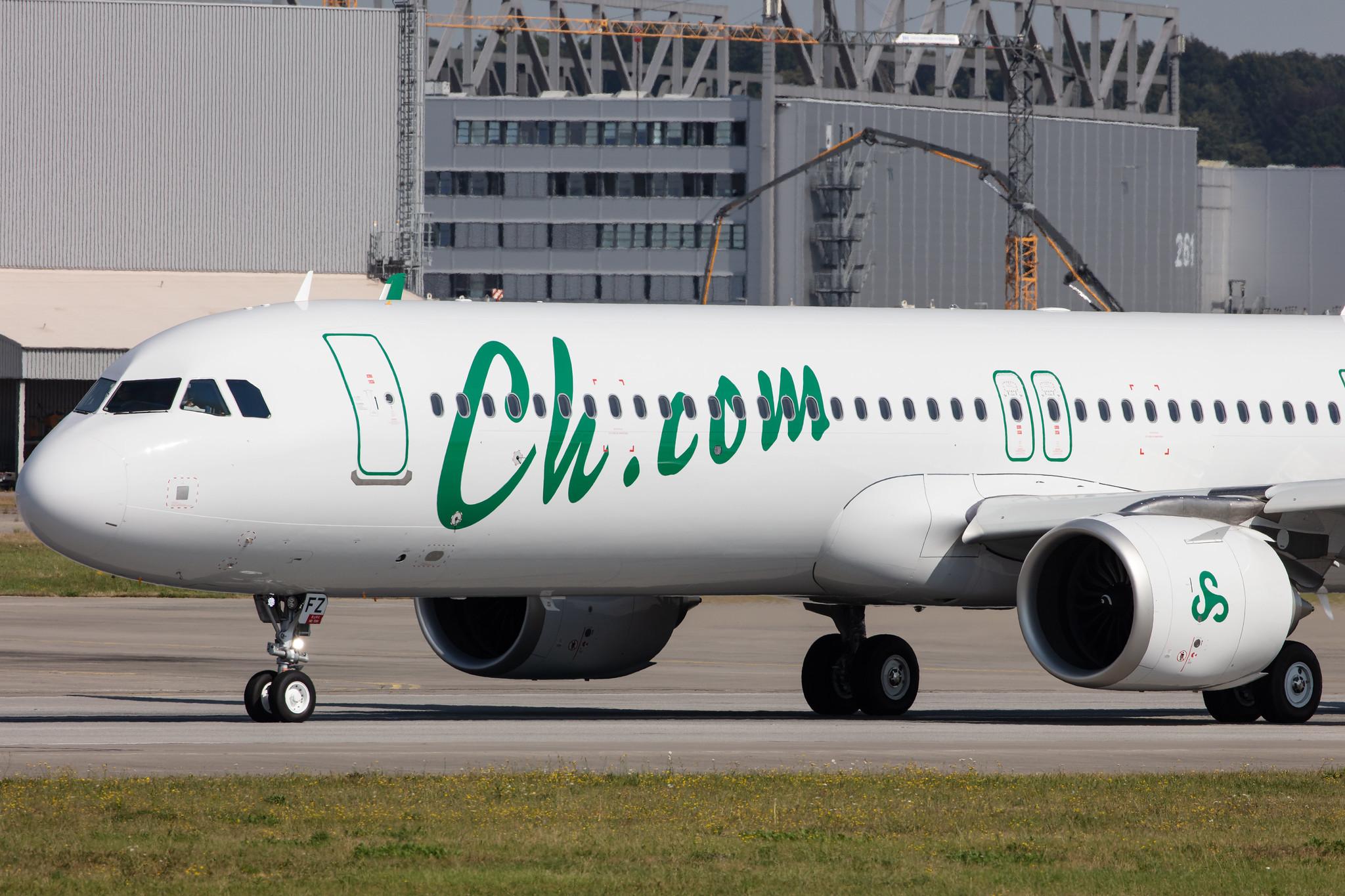 Hamburg Finkenwerder: Spring Airlines  (9C / CQH) |  Airbus A321-253NX A21N | D-AZAU (B-30FZ) | MSN 9556