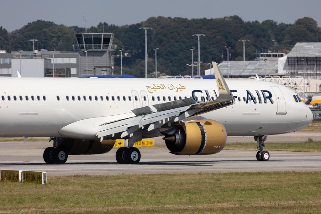 Hamburg Finkenwerder: Gulf Air (GF / GFA) |  Airbus A321-253NX A21N | D-AYAR (A9C-NA) | MSN 9433
