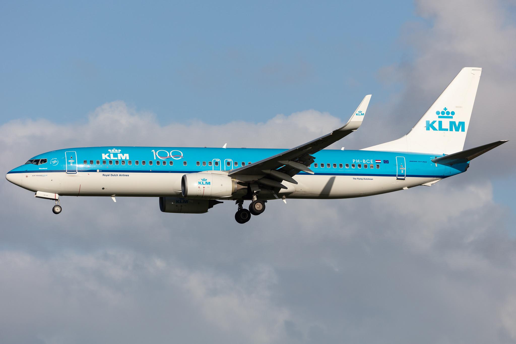 Amsterdam Airport Schiphol: KLM (KL / KLM) |  Boeing 737-8K2 B738 | PH-BCE | MSN 42151