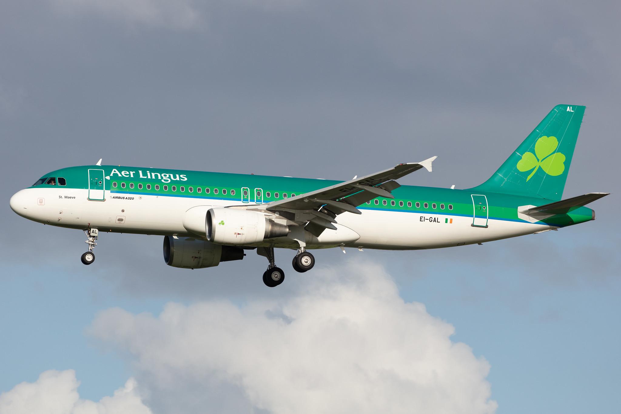 Amsterdam Airport Schiphol: Aer Lingus (EI / EIN) |  Airbus A320-214 A320 | EI-GAL | MSN 3789