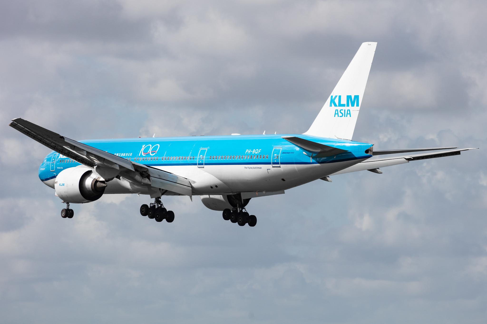 Amsterdam Airport Schiphol: KLM (KL / KLM) |  Boeing 777-206(ER) B772 | PH-BQF | MSN 29398