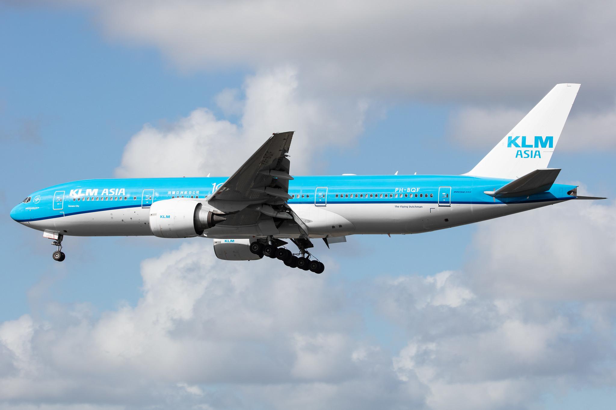 Amsterdam Airport Schiphol: KLM (KL / KLM) |  Boeing 777-206(ER) B772 | PH-BQF | MSN 29398