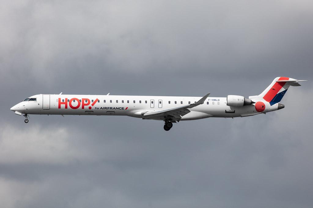Amsterdam Airport Schiphol: Air France (AF / AFR) | Operator: Air France Hop |  Mitsubishi CRJ-1000EL CRJX | F-HMLD | MSN 19007