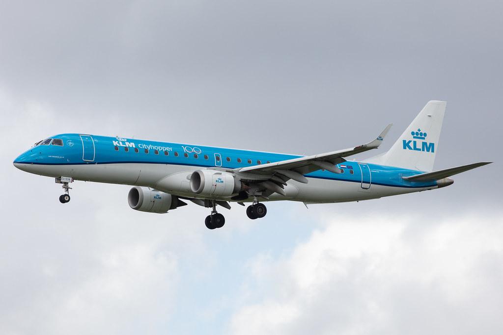 Amsterdam Airport Schiphol: KLM (KL / KLM) | Operator: KLM Cityhopper |  Embraer E190STD E190 | PH-EZL | MSN 19000334