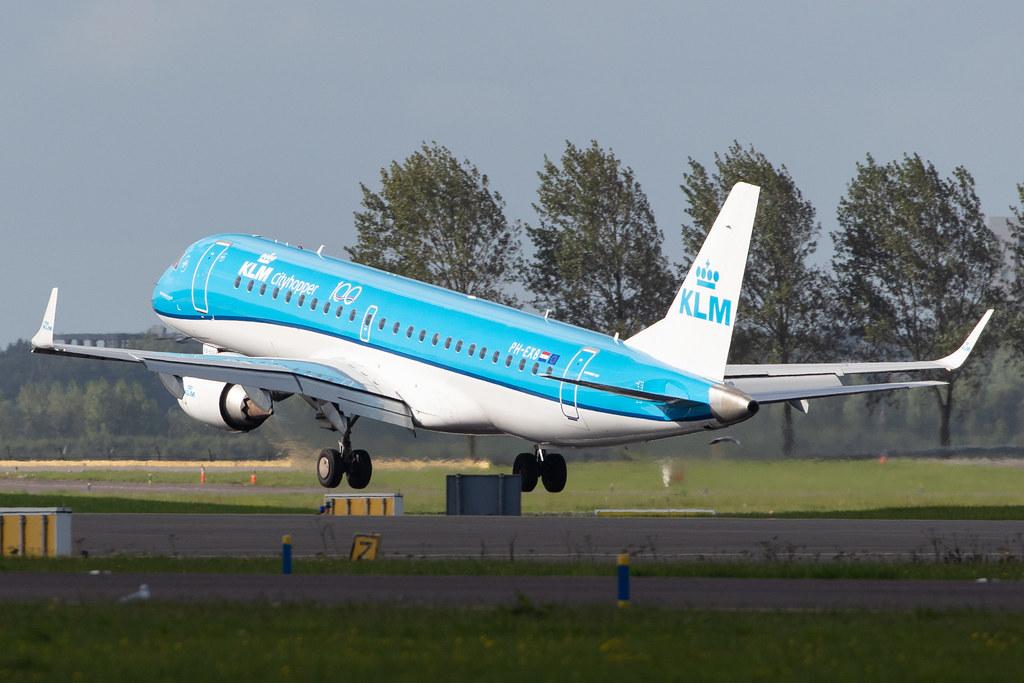 Amsterdam Airport Schiphol: KLM (KL / KLM) | Operator: KLM Cityhopper |  Embraer E190STD E190 | PH-EXB | MSN 19000658