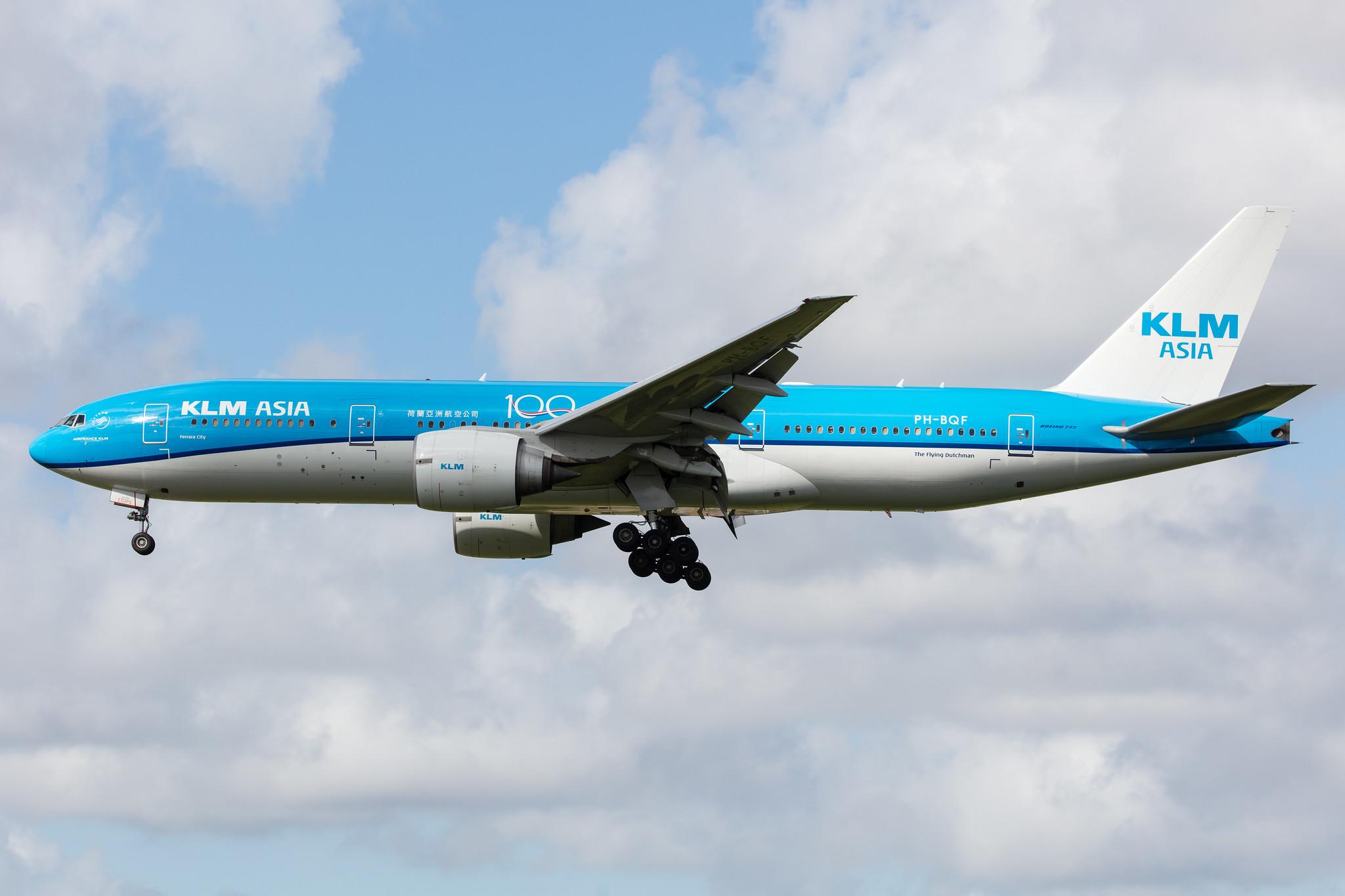 Amsterdam Airport Schiphol: KLM (KL / KLM) |  Boeing 777-206(ER) B772 | PH-BQF | MSN 29398