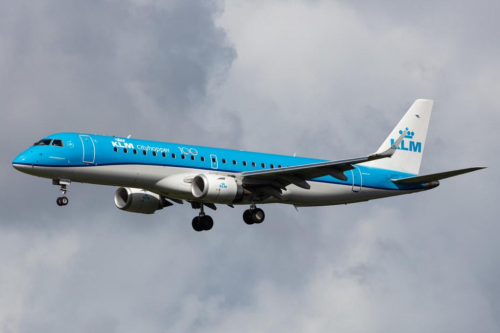 Amsterdam Airport Schiphol: KLM (KL / KLM) | Operator: KLM Cityhopper |  Embraer E190STD E190 | PH-EXV | MSN 19000750