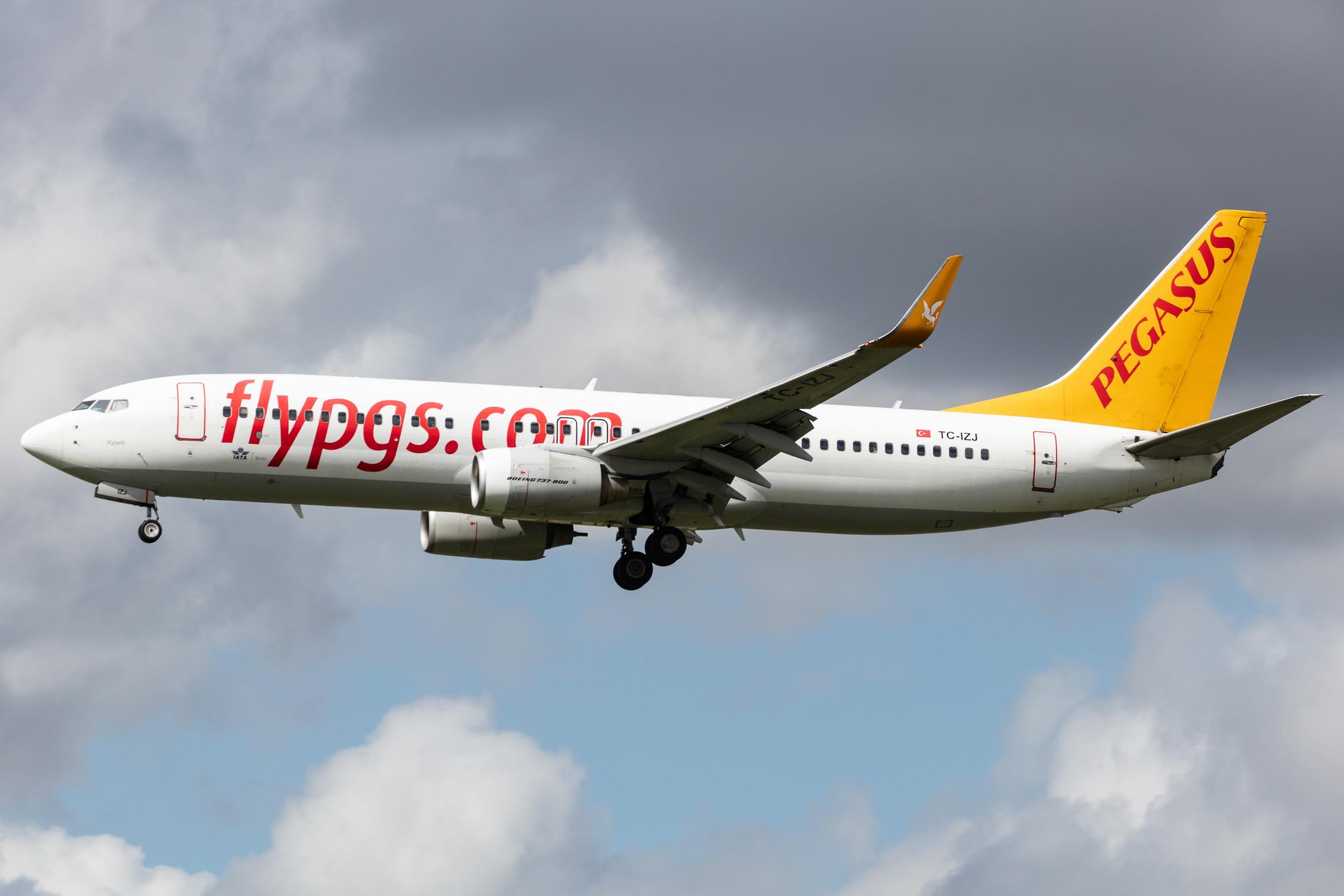 Amsterdam Airport Schiphol: Pegasus Airlines (PC / PGT) |  Boeing 737-82R B738 | TC-IZJ | MSN 35700