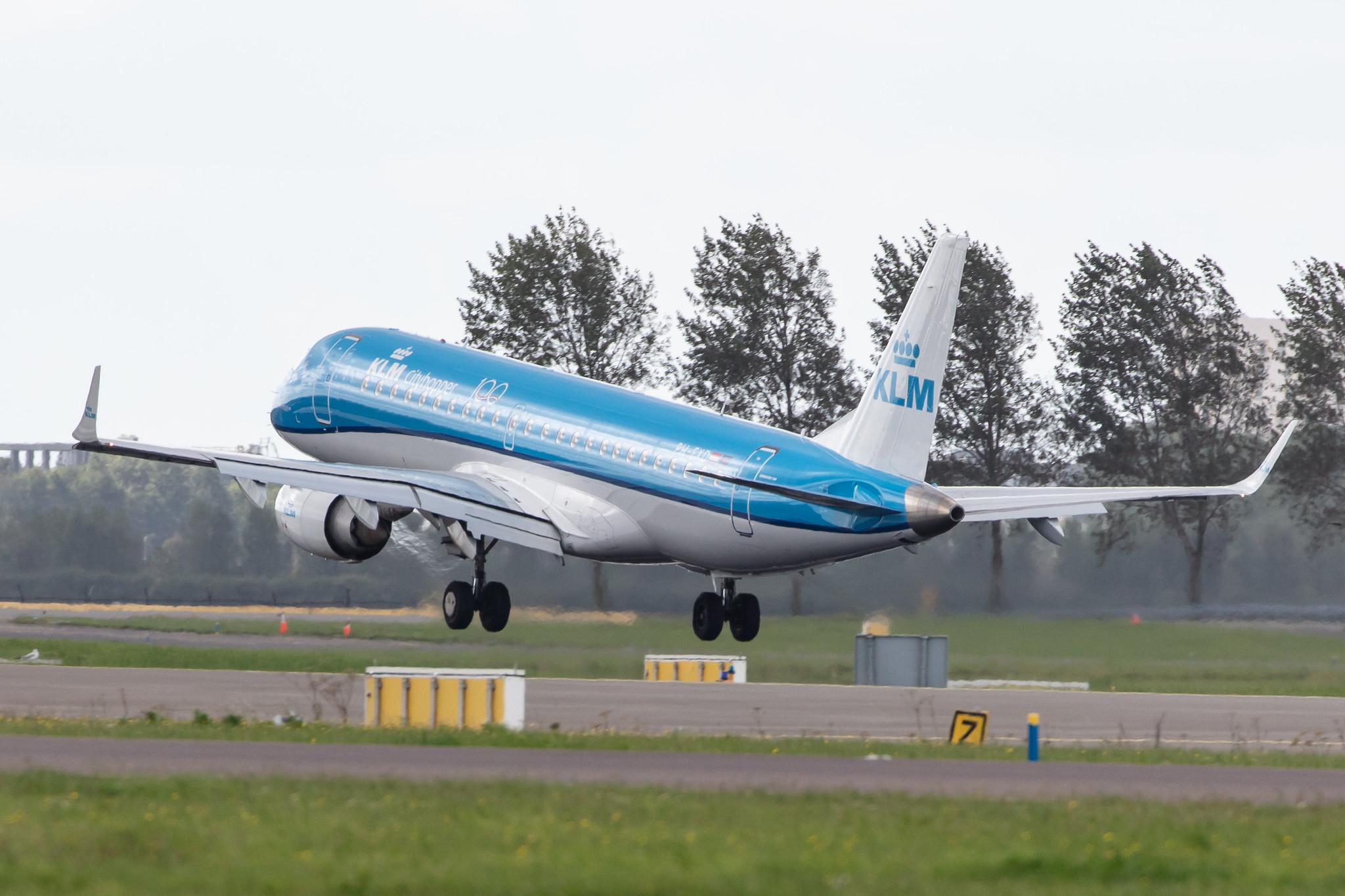 Amsterdam Airport Schiphol: KLM (KL / KLM) | Operator: KLM Cityhopper |  Embraer E190STD E190 | PH-EXD | MSN 19000661