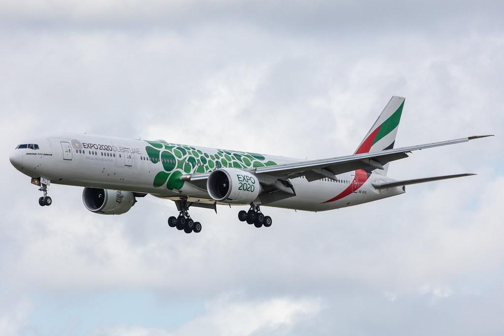 Amsterdam Airport Schiphol: Emirates (EK / UAE) |  Livery: Expo 2020 - Sustainability Livery |  Boeing 777-31H(ER) B77W | A6-EPL | MSN 42331