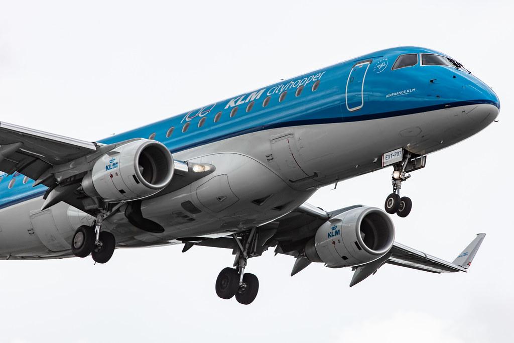 Amsterdam Airport Schiphol: KLM (KL / KLM) | Operator: KLM Cityhopper |  Embraer E175STD E75L | PH-EXT | MSN 17000707