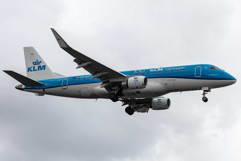 Amsterdam Airport Schiphol: KLM (KL / KLM) | Operator: KLM Cityhopper |  Embraer E175STD E75L | PH-EXT | MSN 17000707
