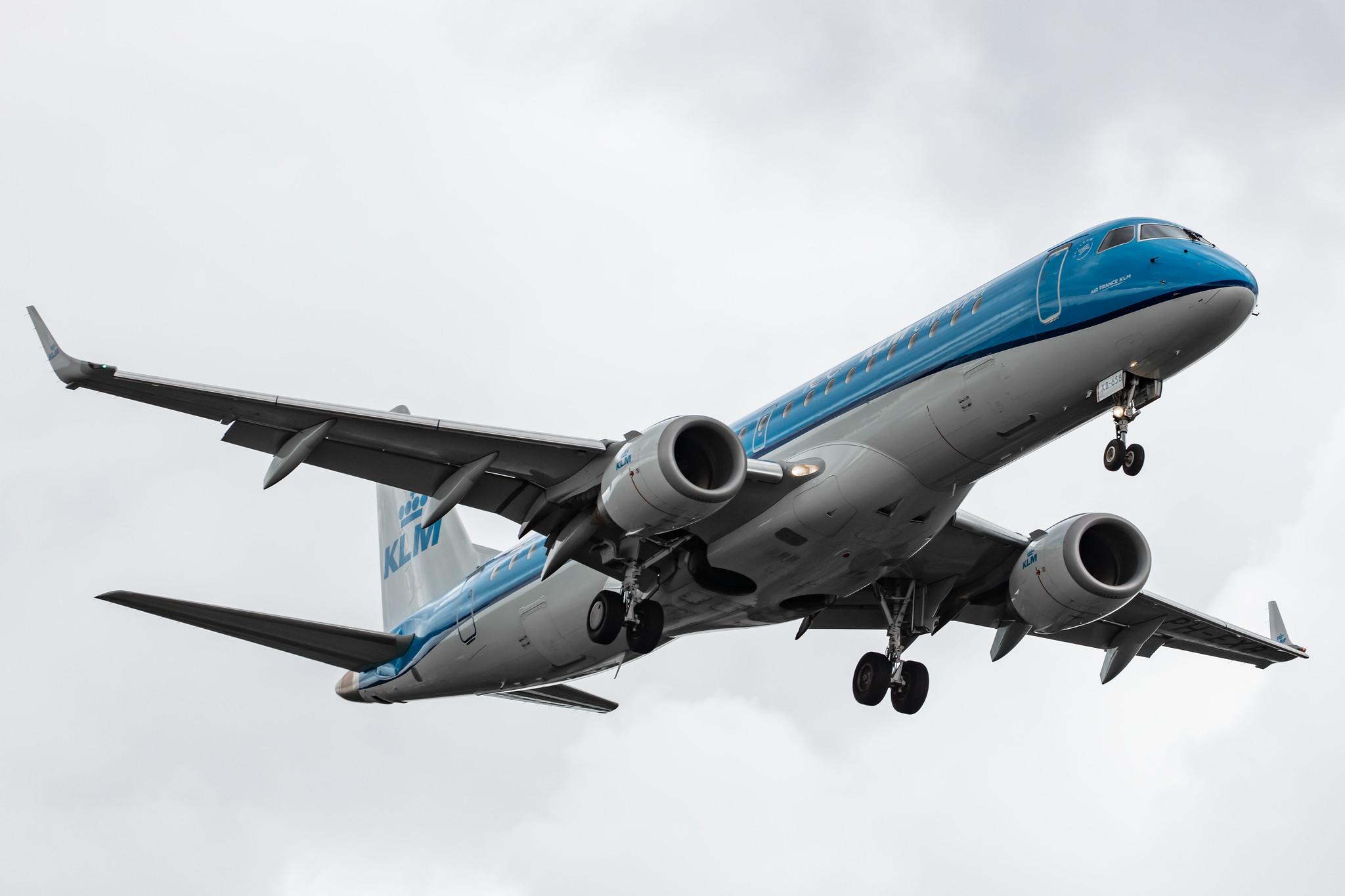 Amsterdam Airport Schiphol: KLM (KL / KLM) | Operator: KLM Cityhopper |  Embraer E190STD E190 | PH-EXB | MSN 19000658