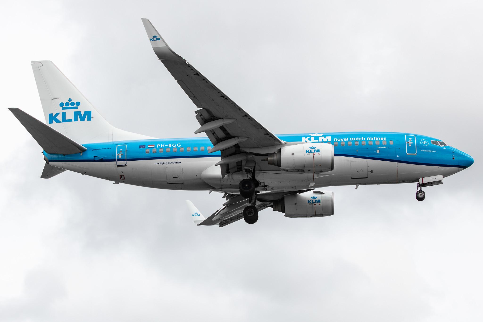 Amsterdam Airport Schiphol: KLM (KL / KLM) |  Boeing 737-7K2 B737 | PH-BGG | MSN 30367