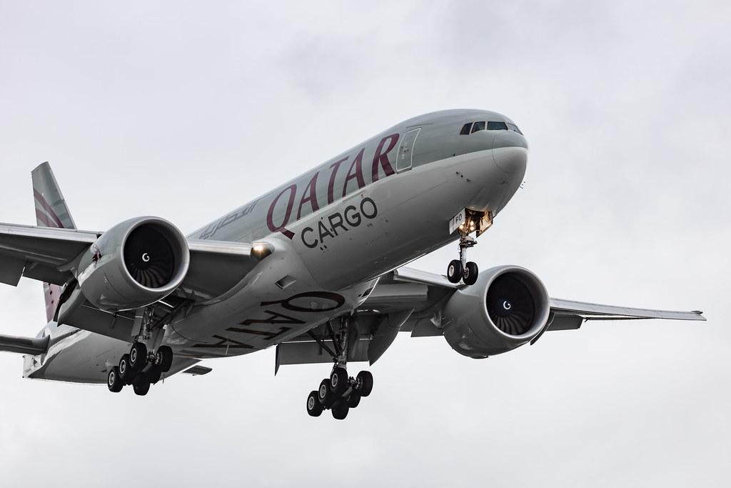 Amsterdam Airport Schiphol: Qatar Cargo (QR / QTR) | Operator: Qatar Airways |  Boeing 777-FDZ B77L | A7-BFO | MSN 62772