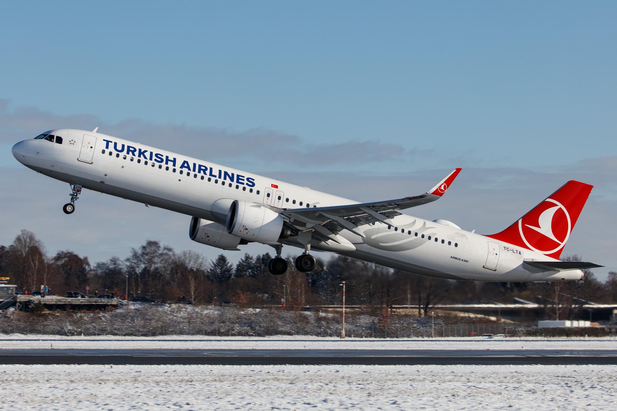 Hamburg Airport: Turkish Airlines (TK / THY) |  Airbus A321-271NX A21N | TC-LTA | MSN 09567