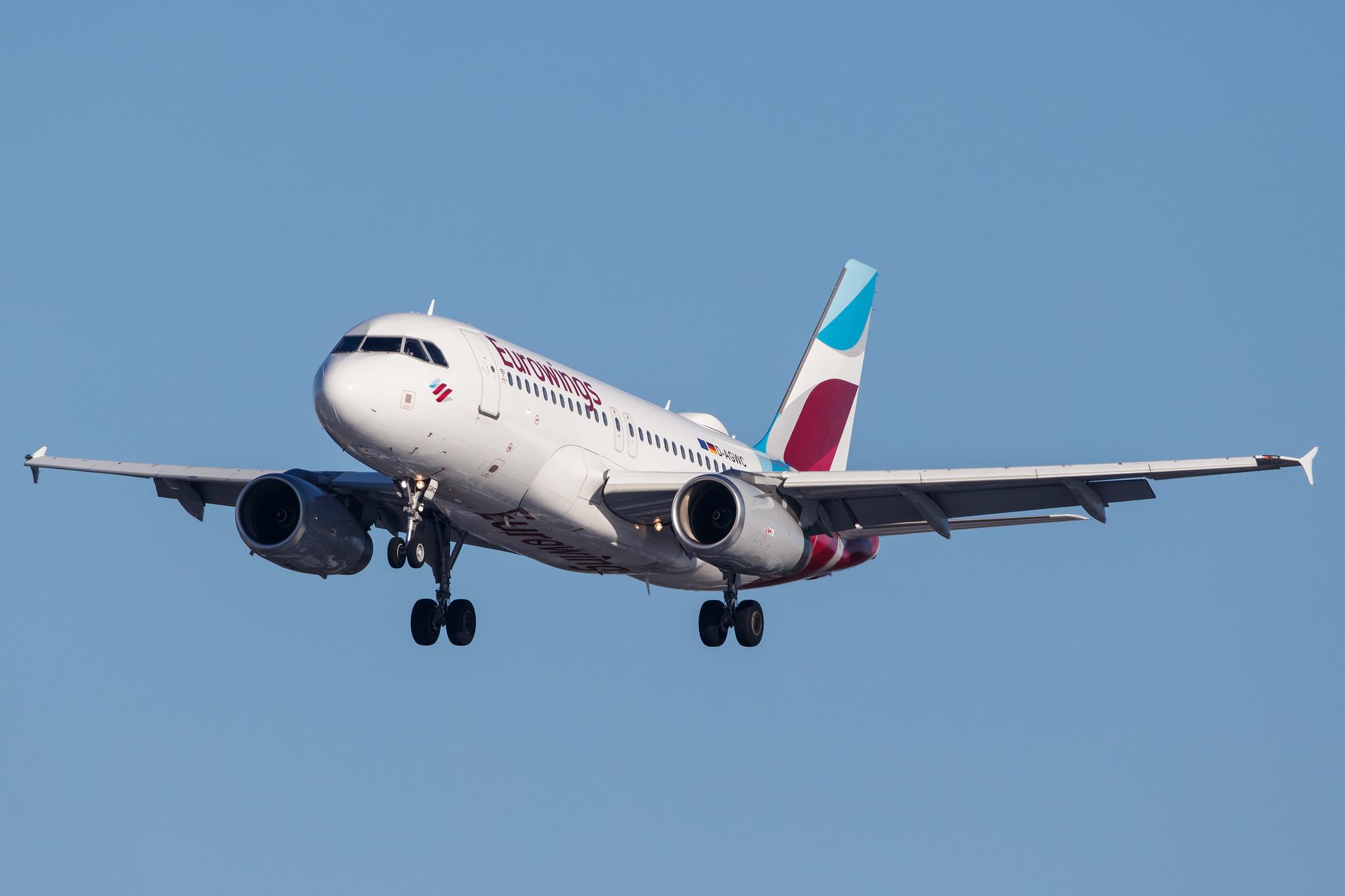 Hamburg Airport: Eurowings (EW / EWG) |  Airbus A319-132 A319 | D-AGWC | MSN 2976