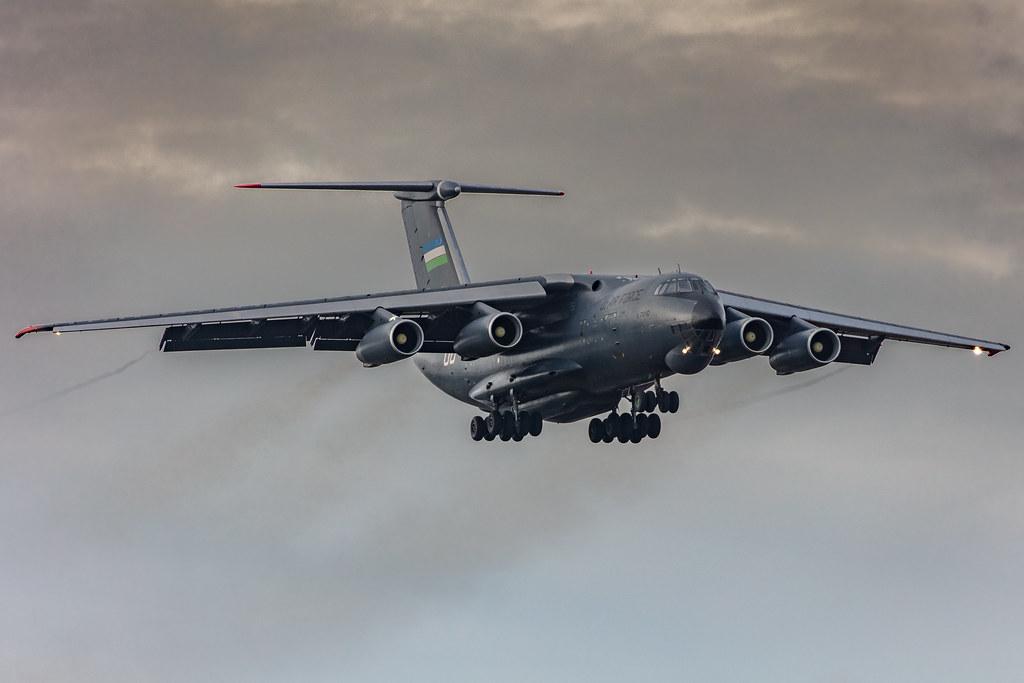 Hamburg Airport: Uzbekistan Air Force |  Ilyushin IL-76MD IL76 | UK-76008 | MSN 1063423800