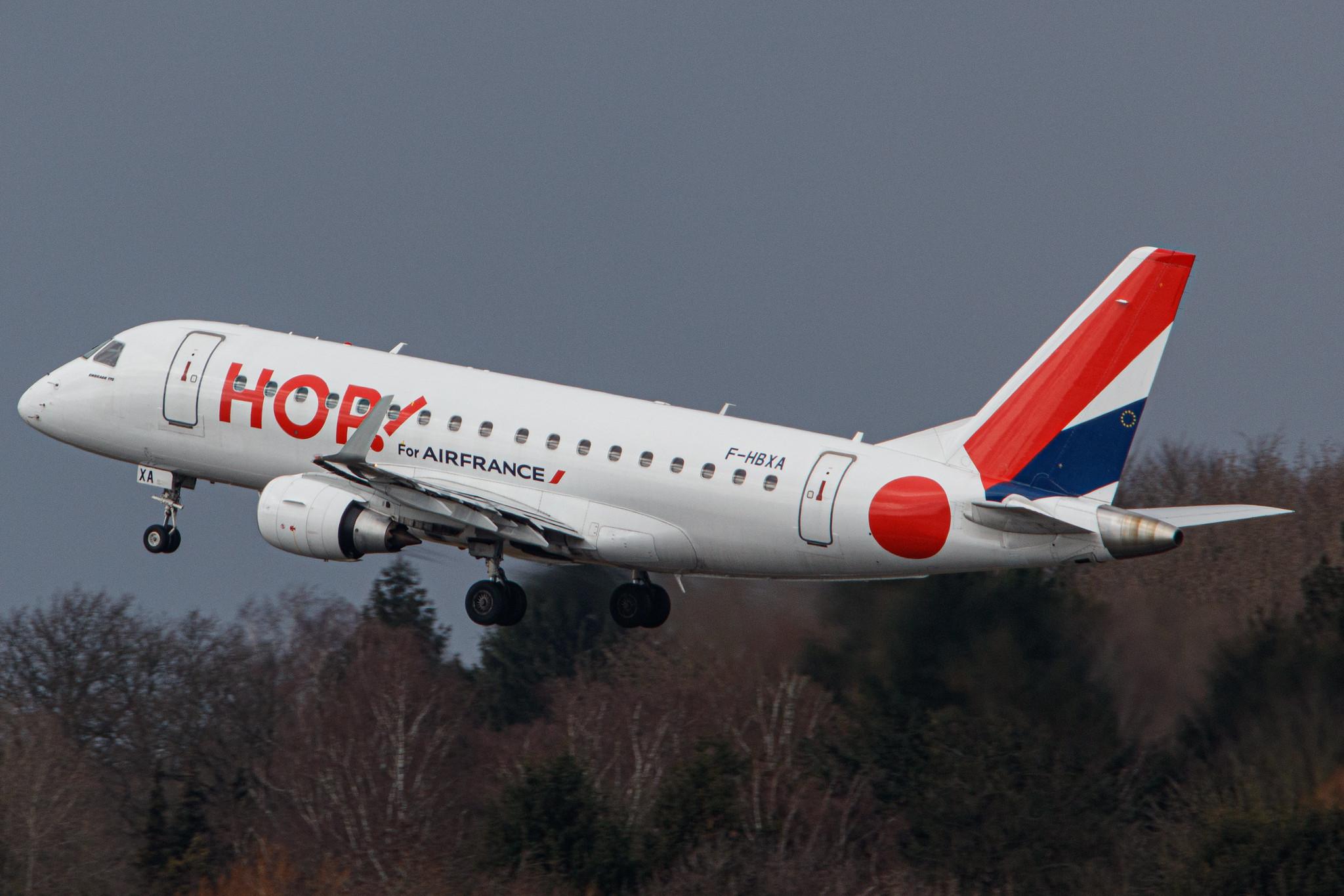 Hamburg Airport: Air France (AF / AFR) | Operator: Air France Hop |  Embraer E170STD E170 | F-HBXA | MSN 17000237