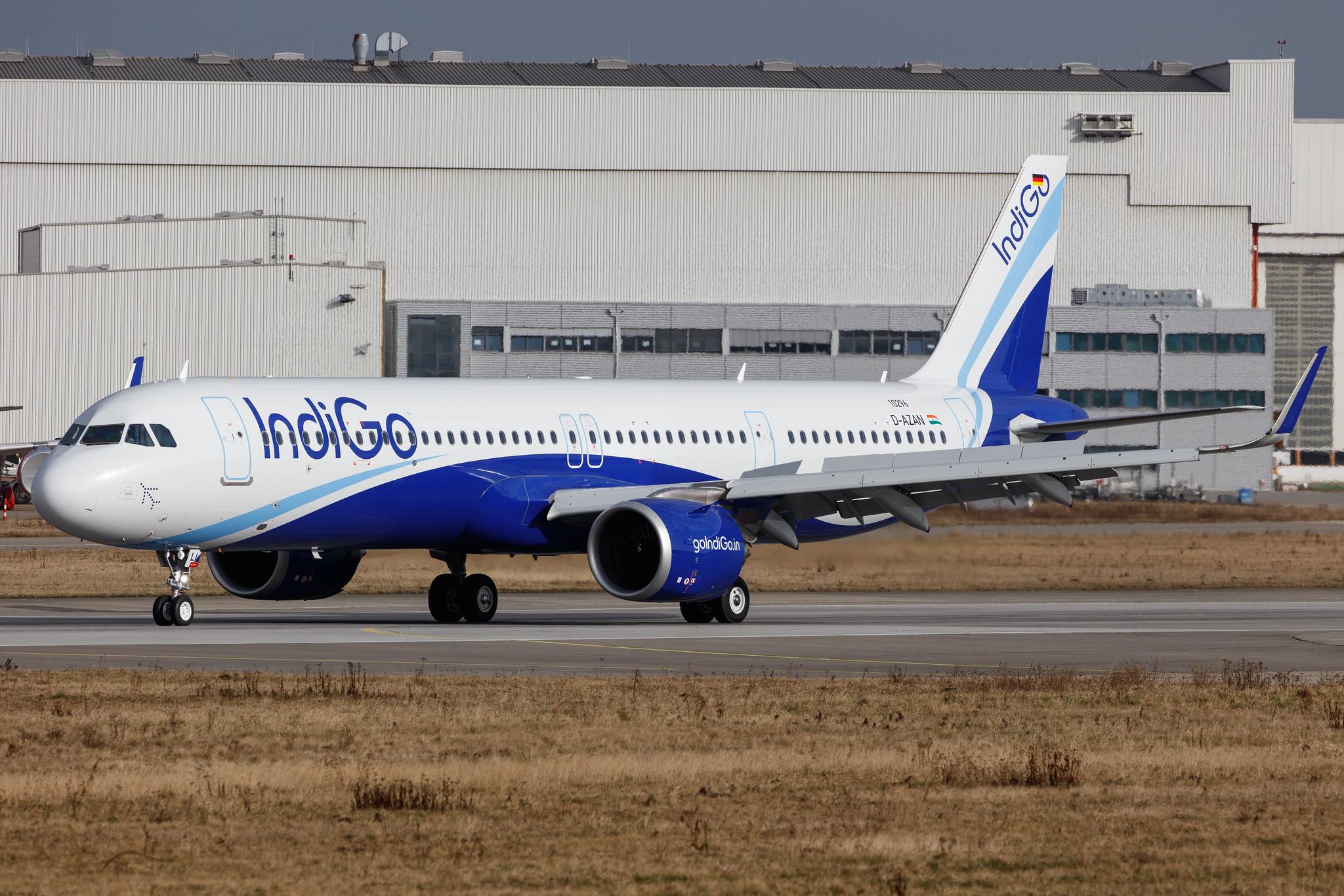 Hamburg Finkenwerder: IndiGo (6E / IGO) |  Airbus A321-251NX A21N | D-AZAN | MSN 10296