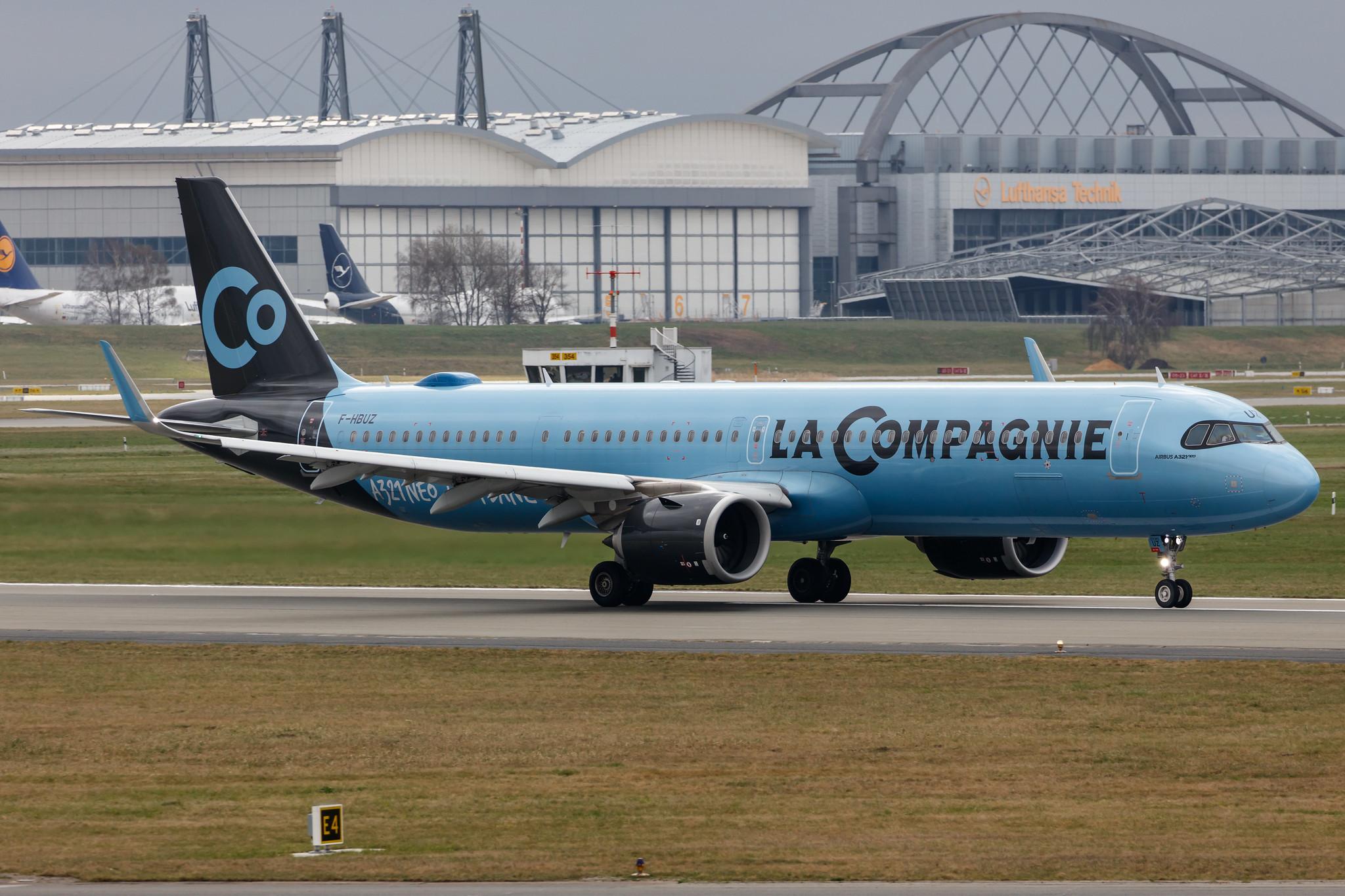 Hamburg Airport: La Compagnie (B0 / DJT) |  Airbus A321-251NX A21N | F-HBUZ | MSN 8866