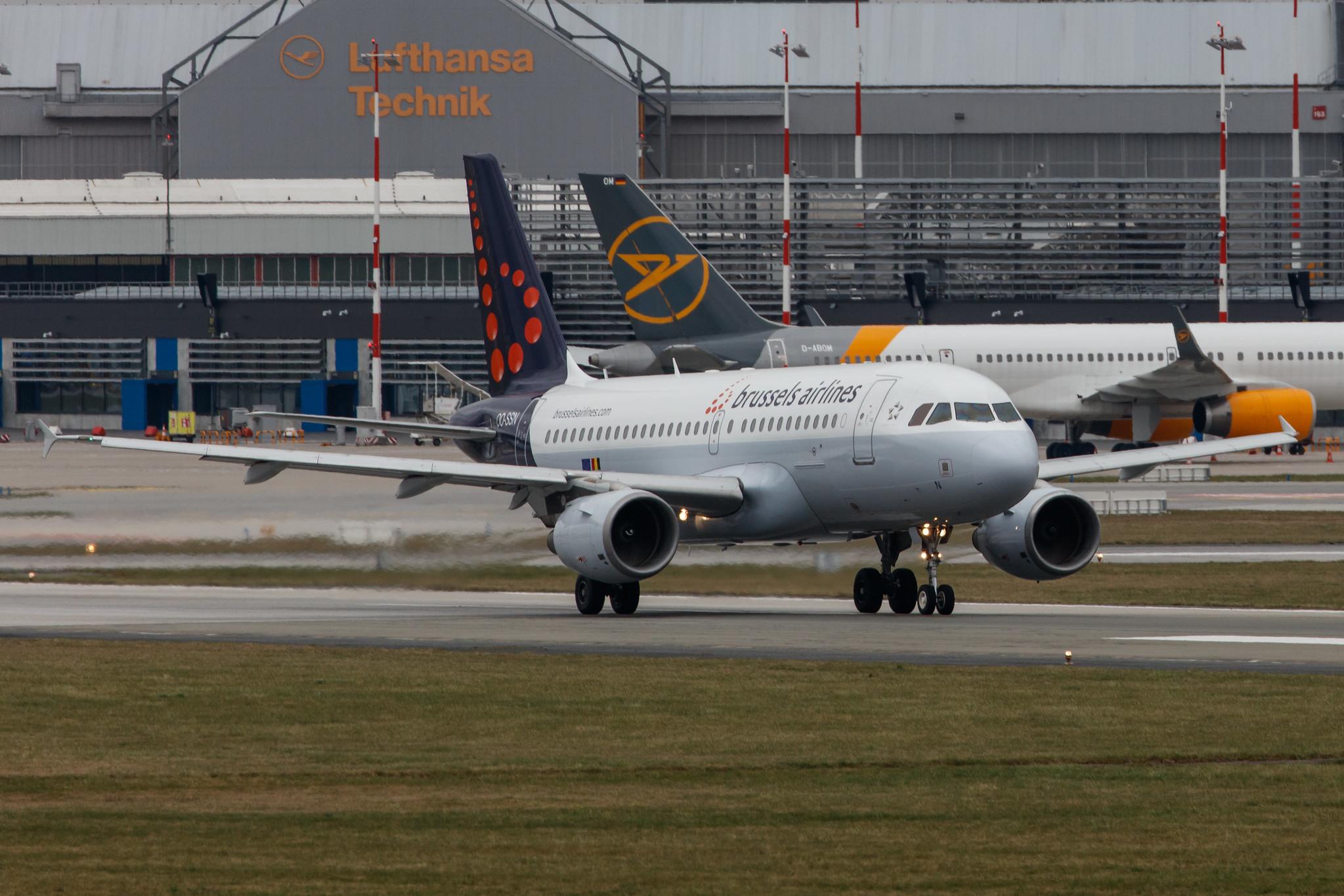 Hamburg Airport: Brussels Airlines (SN / BEL) |  Airbus A319-112 A319 | OO-SSN | MSN 1963