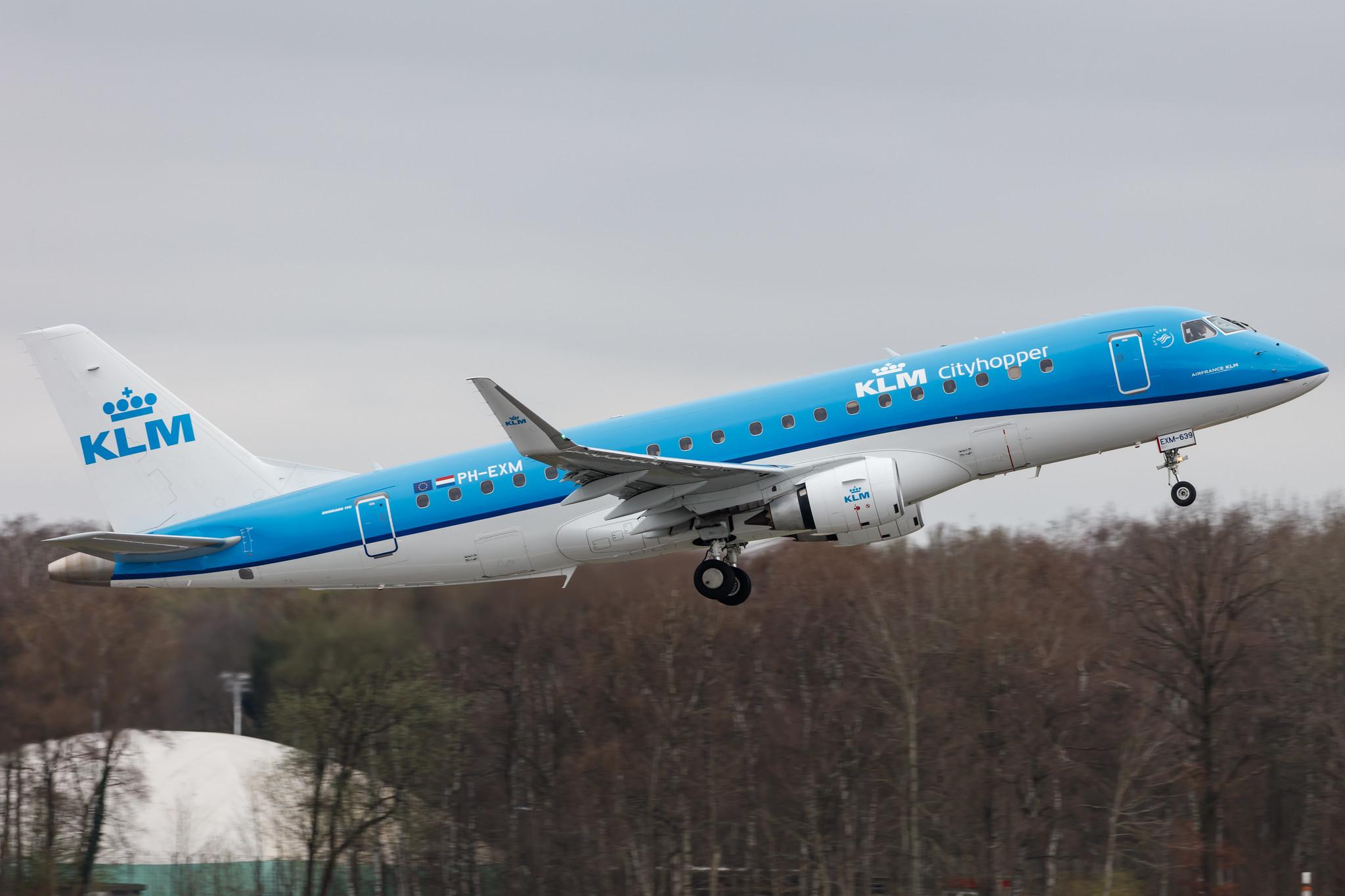 Hamburg Airport: KLM (KL / KLM) | Operator: KLM Cityhopper |  Embraer E175STD E75L | PH-EXM | MSN 17000639