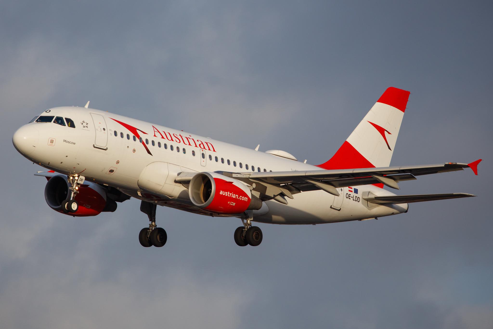Hamburg Airport: Austrian Airlines (OS / AUA) |  Airbus A319-112 A319 | OE-LDD | MSN 2416