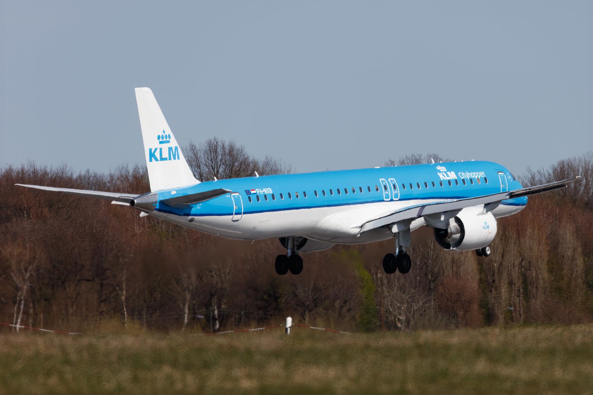 Hamburg Airport: KLM (KL / KLM) | Operator: KLM Cityhopper |  Embraer E195-E2 E295 | PH-NXB | MSN 19020047