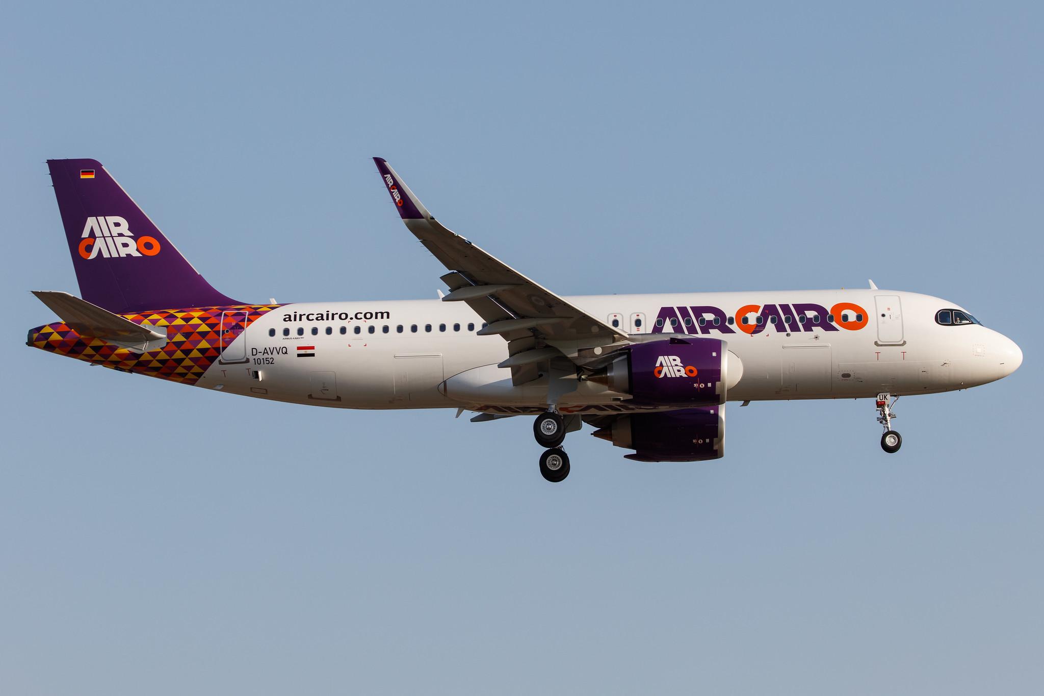Hamburg Airport: Air Cairo (SM / MSC) |  Airbus A320-251N A20N | D-AVVQ | MSN 10152